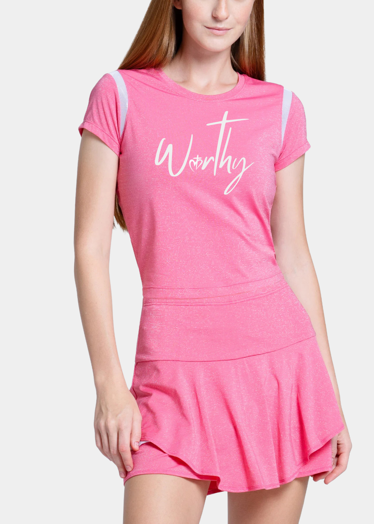 Lucky in Love Shimmer Slim Tee