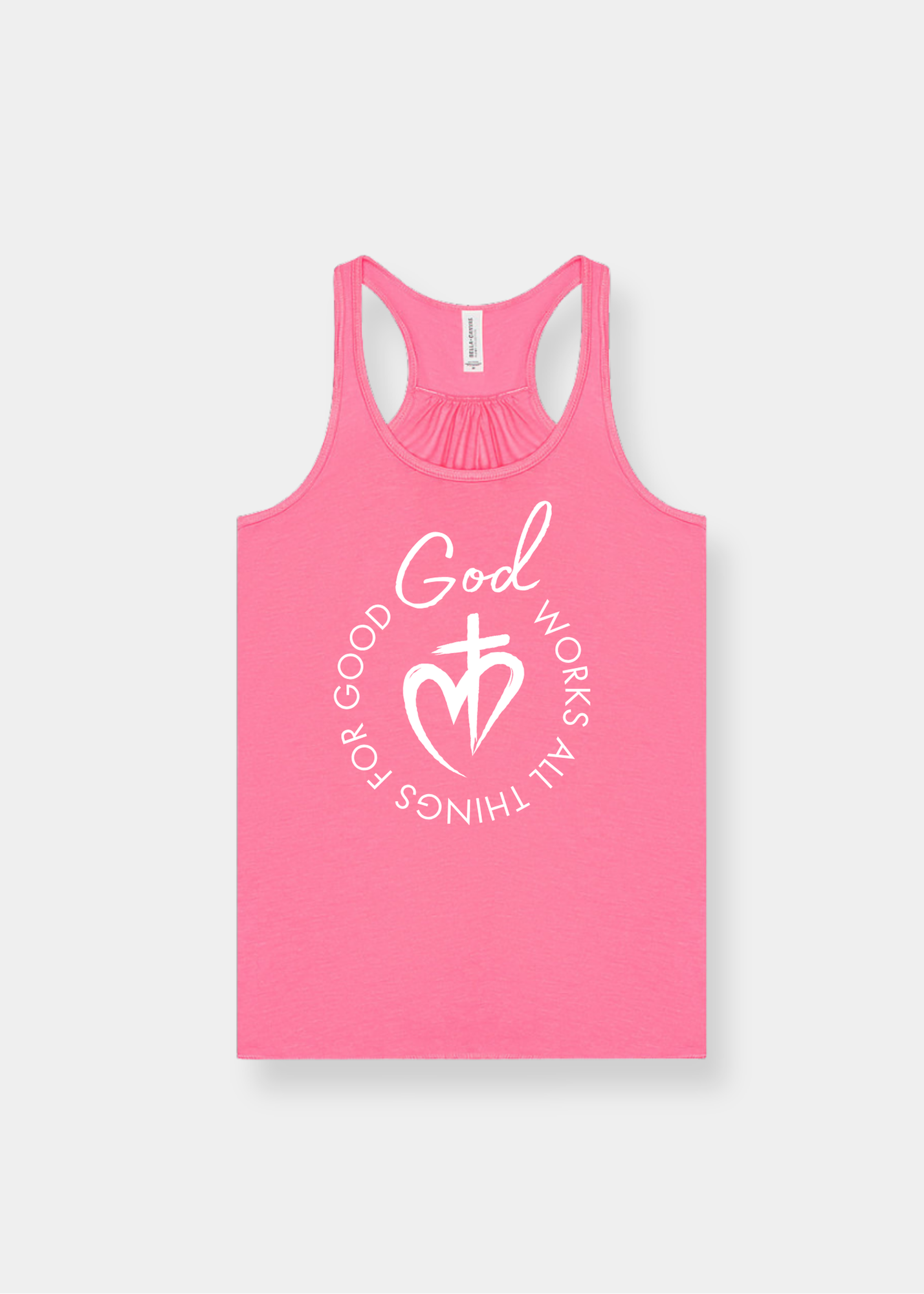 Women's Flowy Racerback Tank - Hot Pink