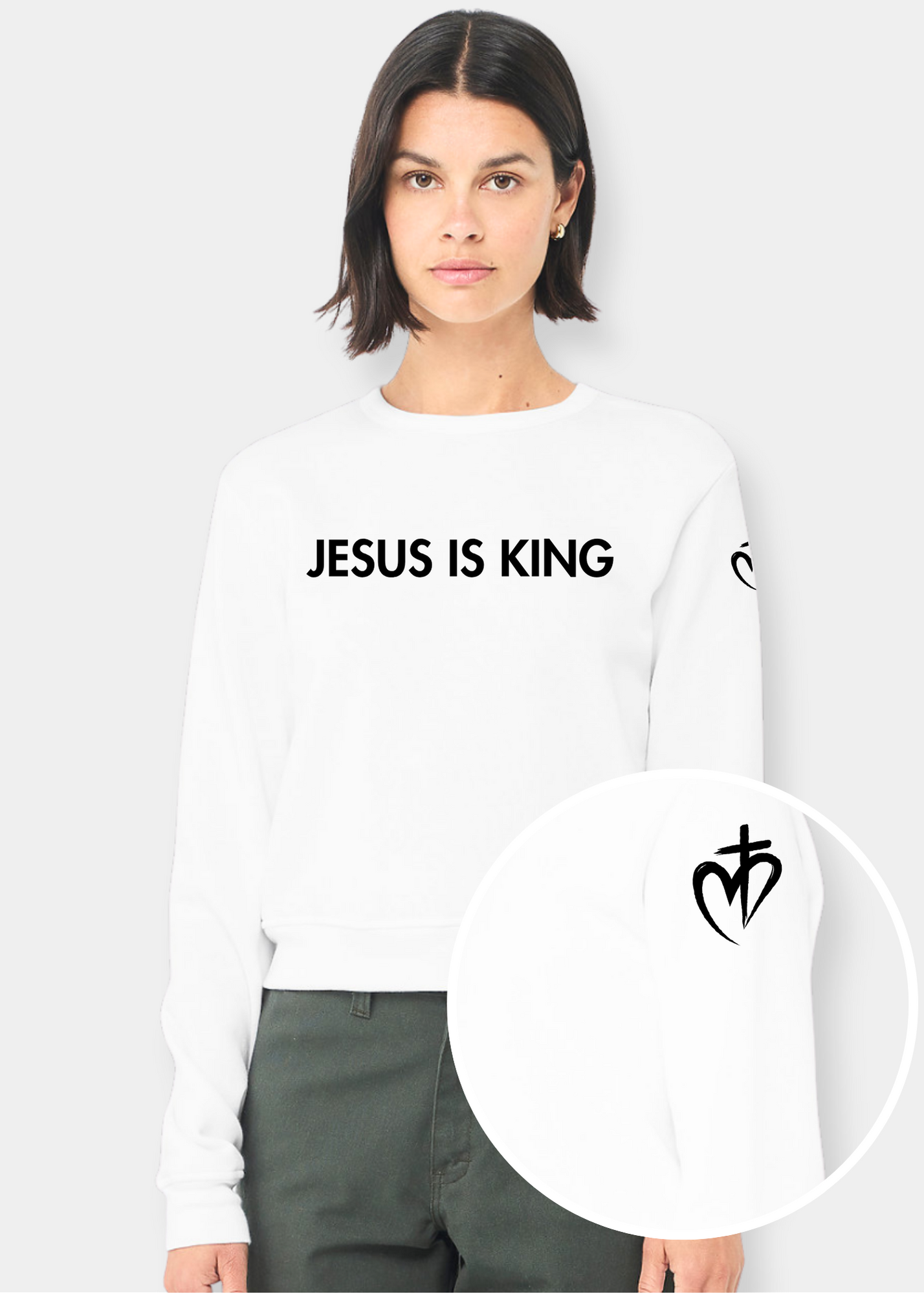 Women's Classic Crewneck Sweatshirt - White