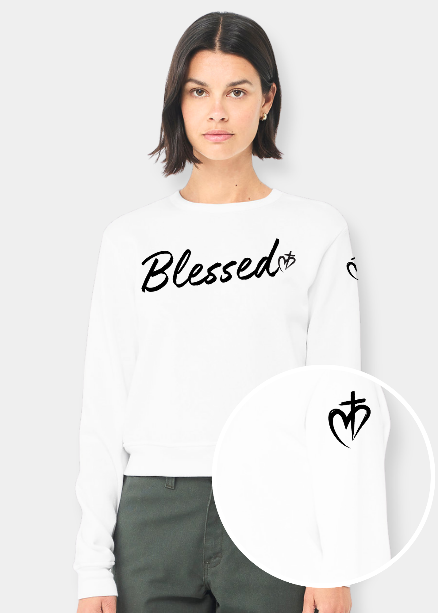 Women's Classic Crewneck Sweatshirt - White