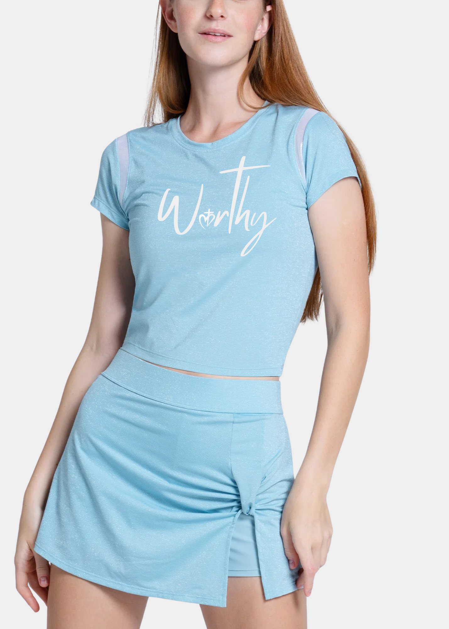 Lucky in Love Shimmer Slim Tee