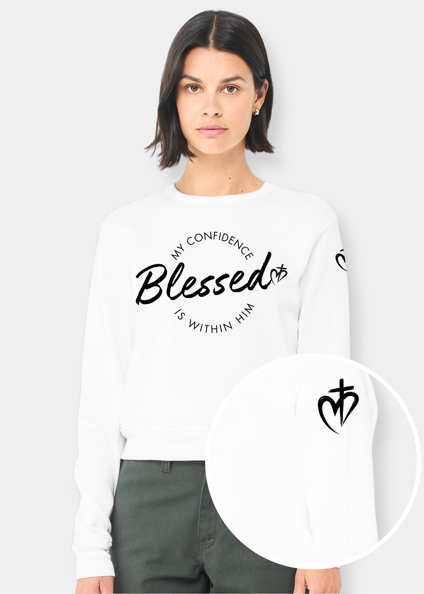 Women's Classic Crewneck Sweatshirt - White