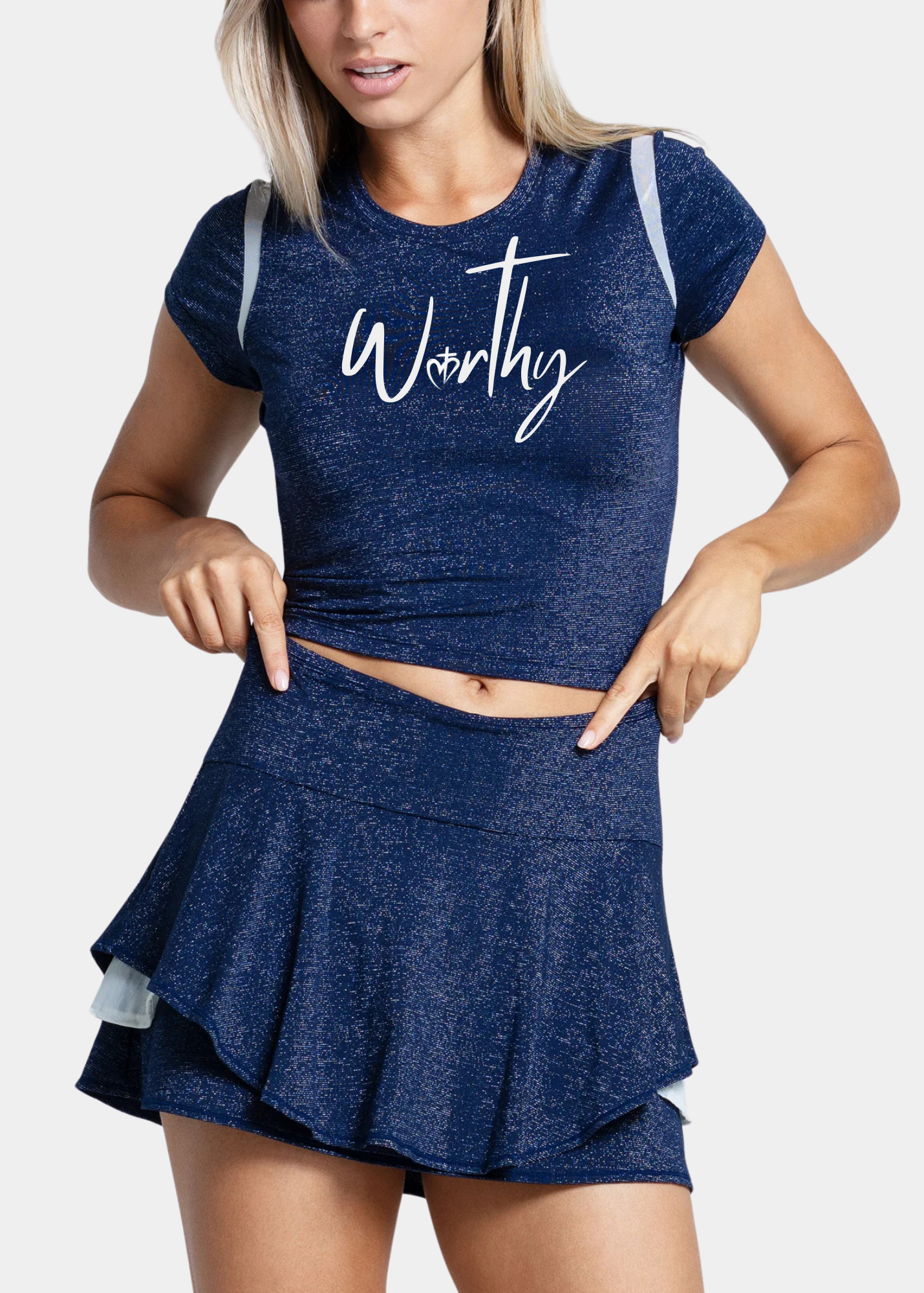 Lucky in Love Shimmer Slim Tee