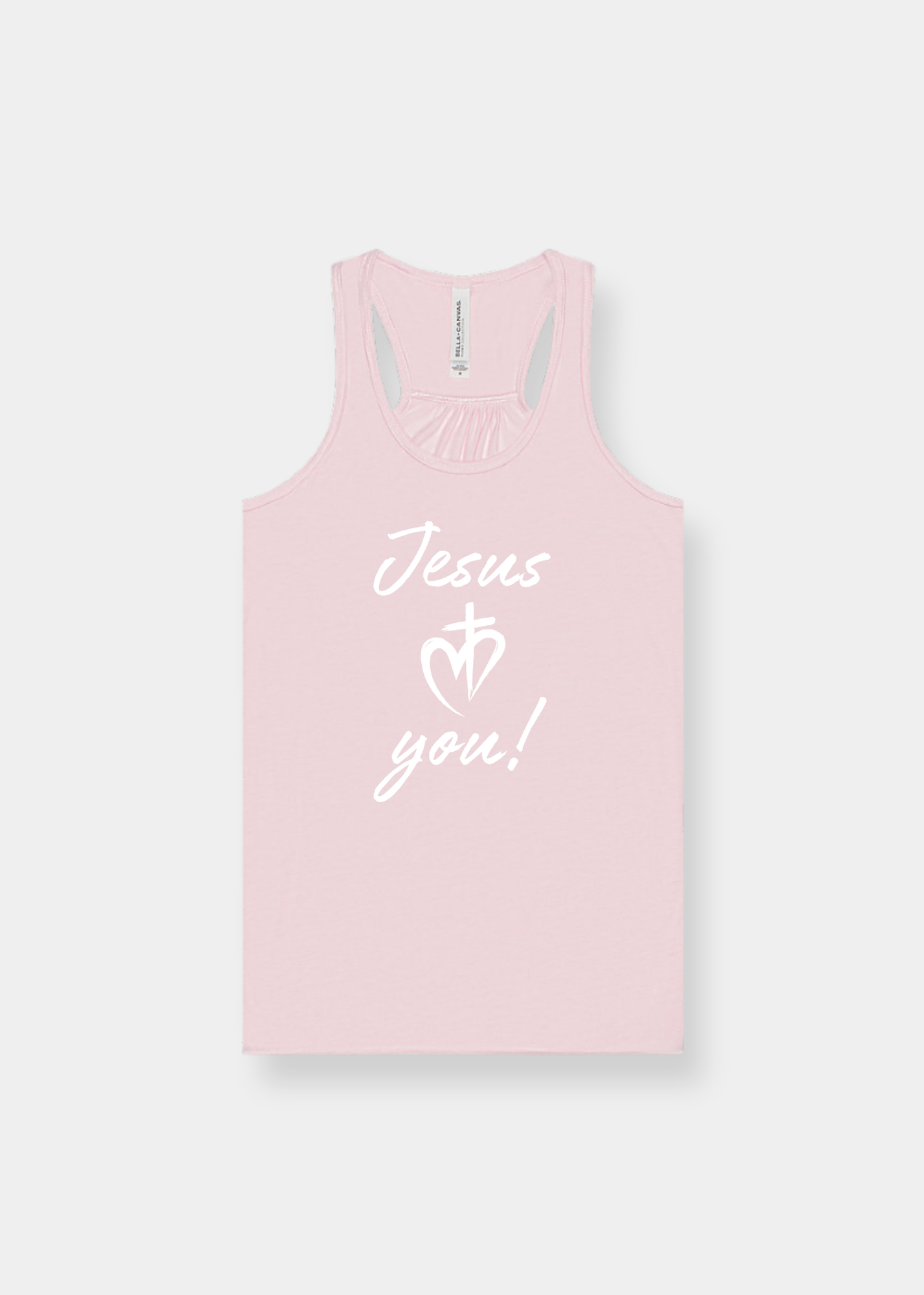 Women's Flowy Racerback Tank - Soft Pink