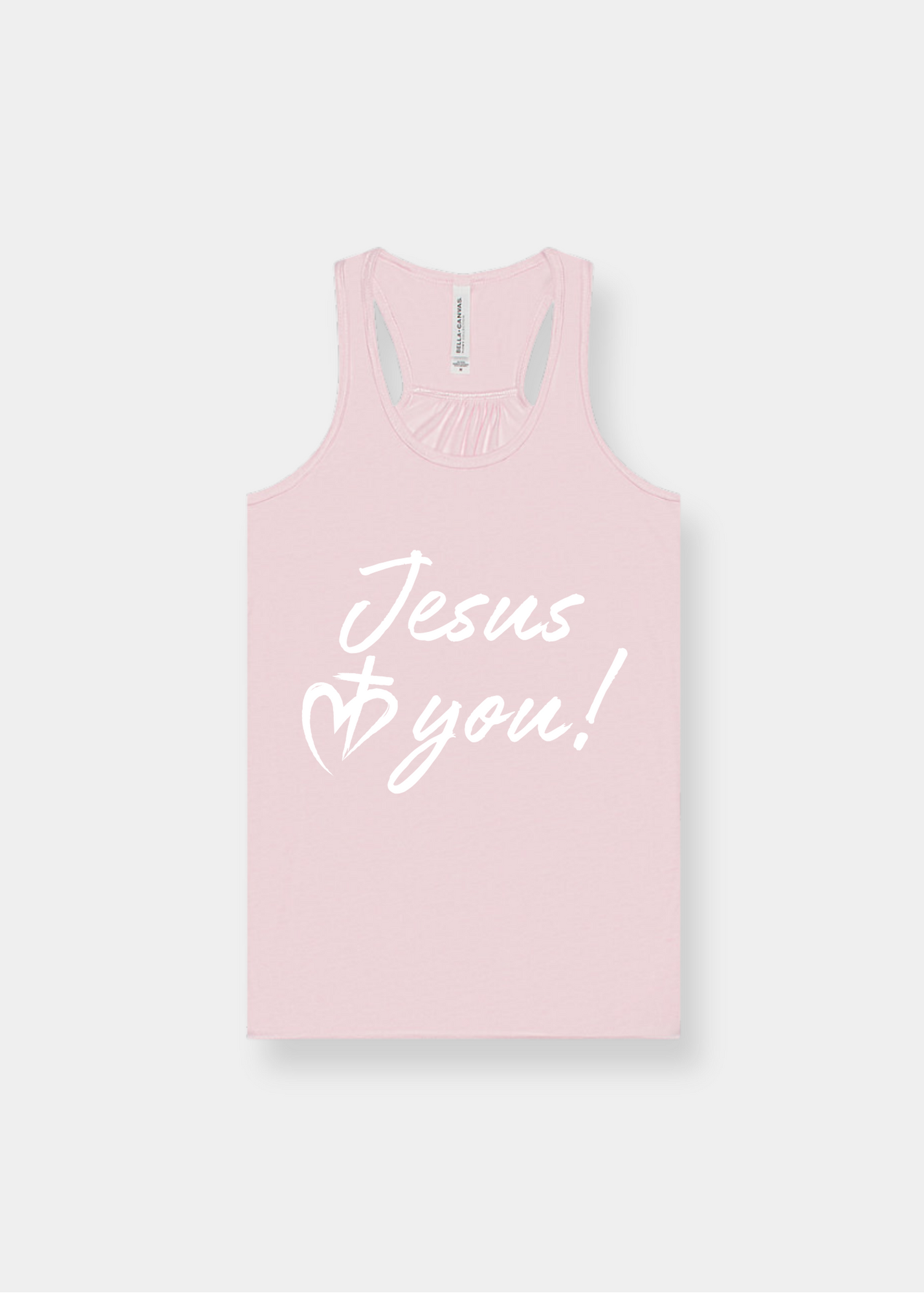 Women's Flowy Racerback Tank - Soft Pink