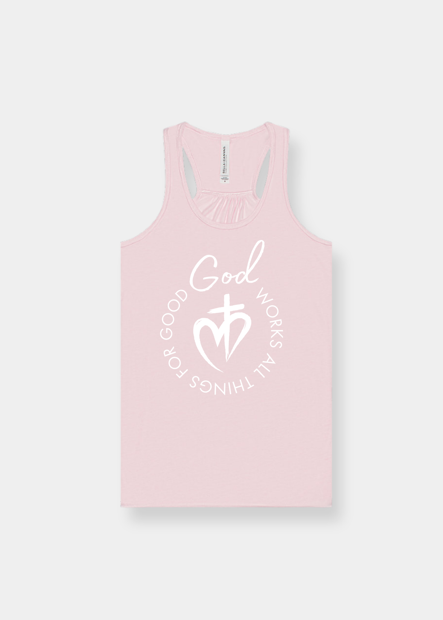 Women's Flowy Racerback Tank - Soft Pink