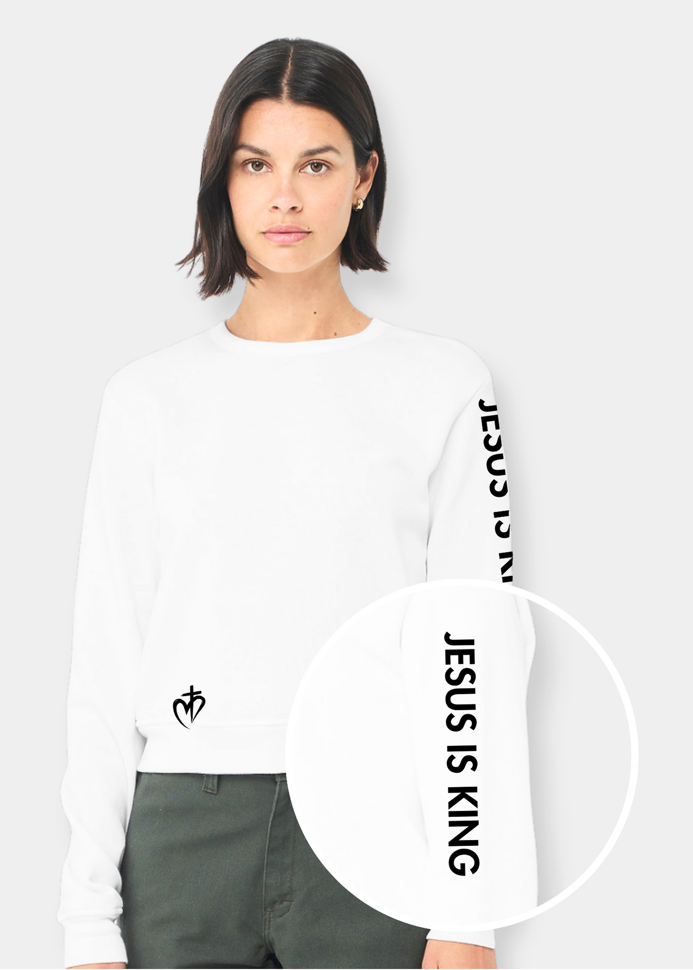 Women's Classic Crewneck Sweatshirt - White