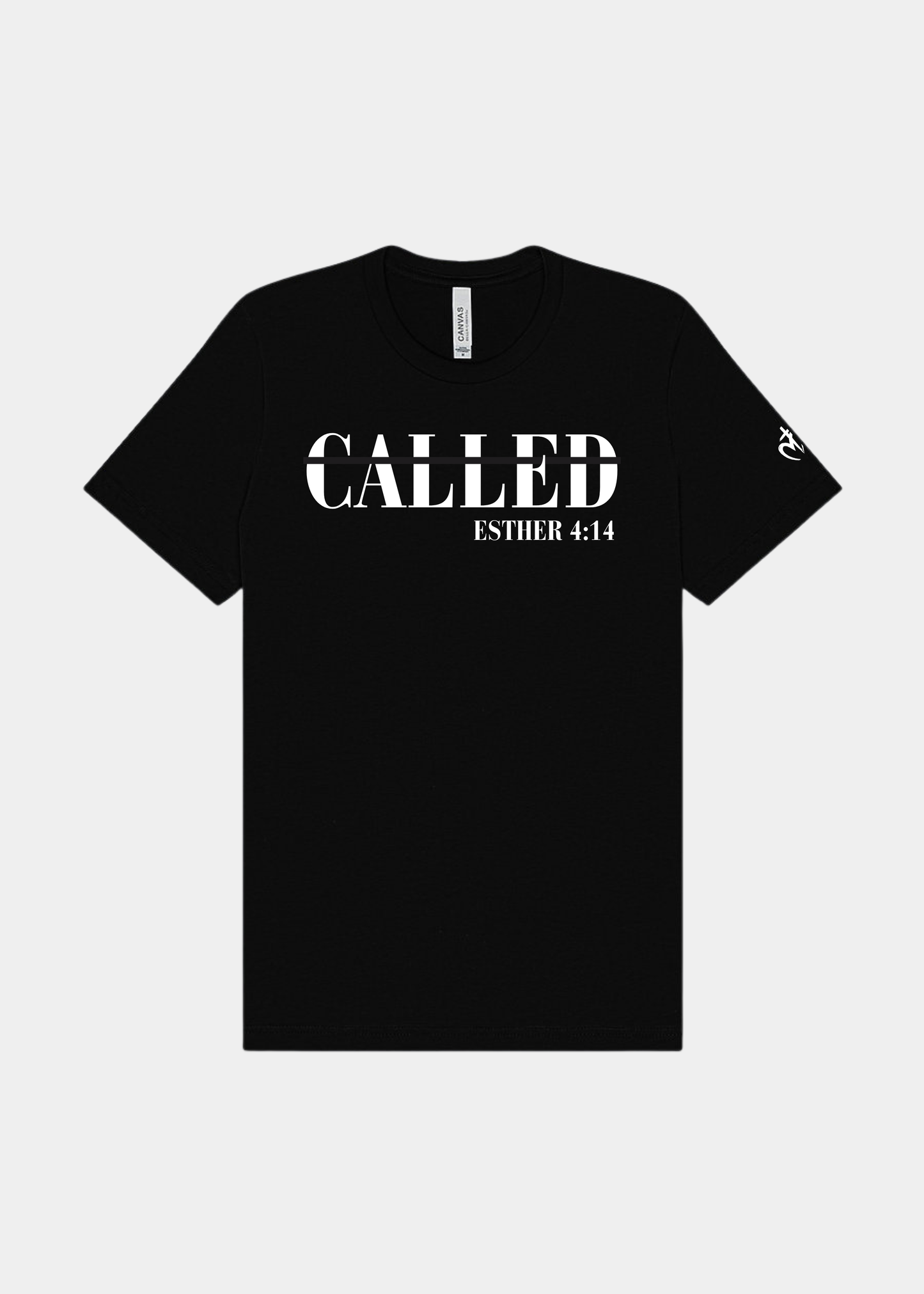 CALLED - Heather Short Sleeve Tee in Black