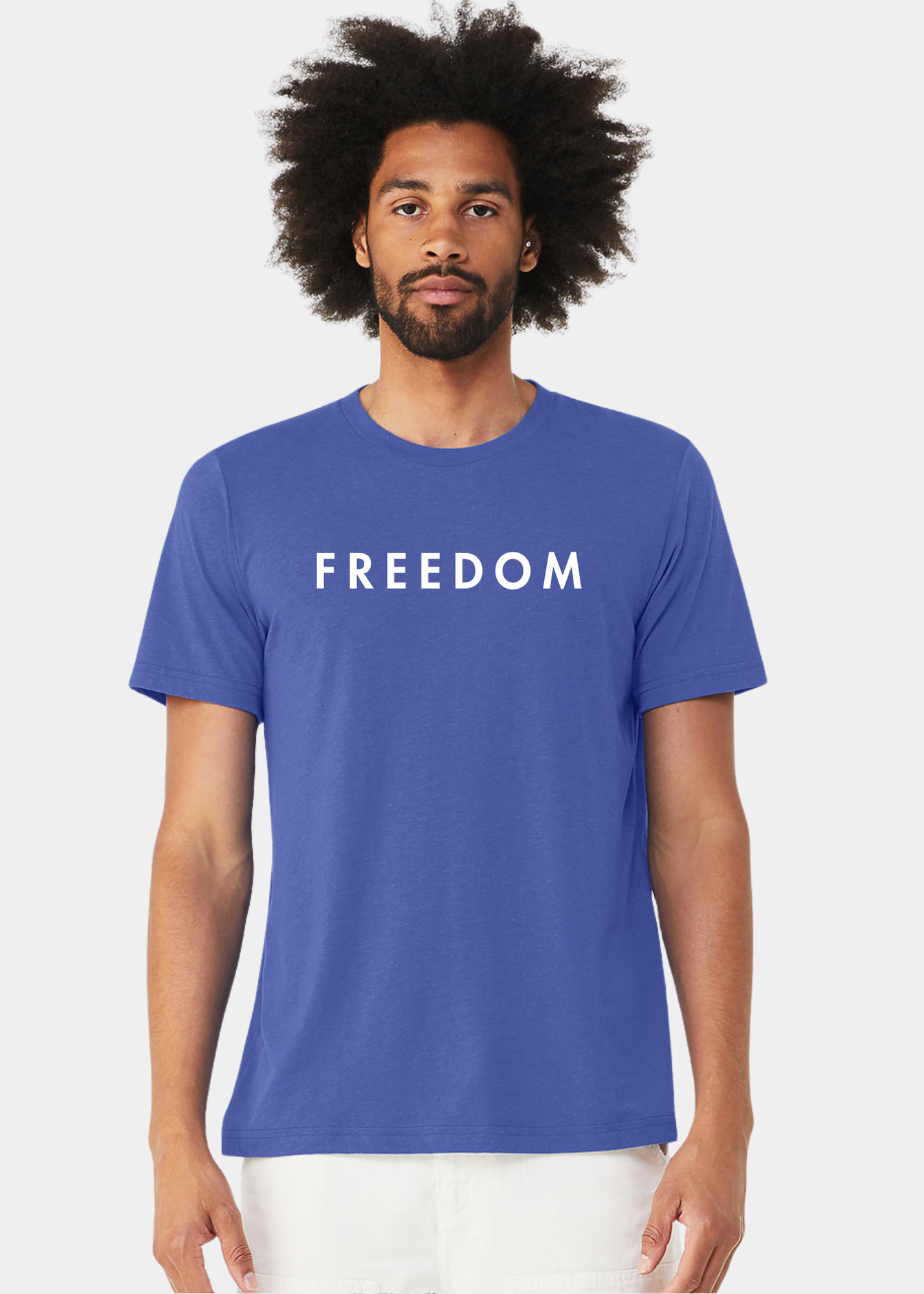 Men's Triblend Short Sleeve Tee - FREEDOM