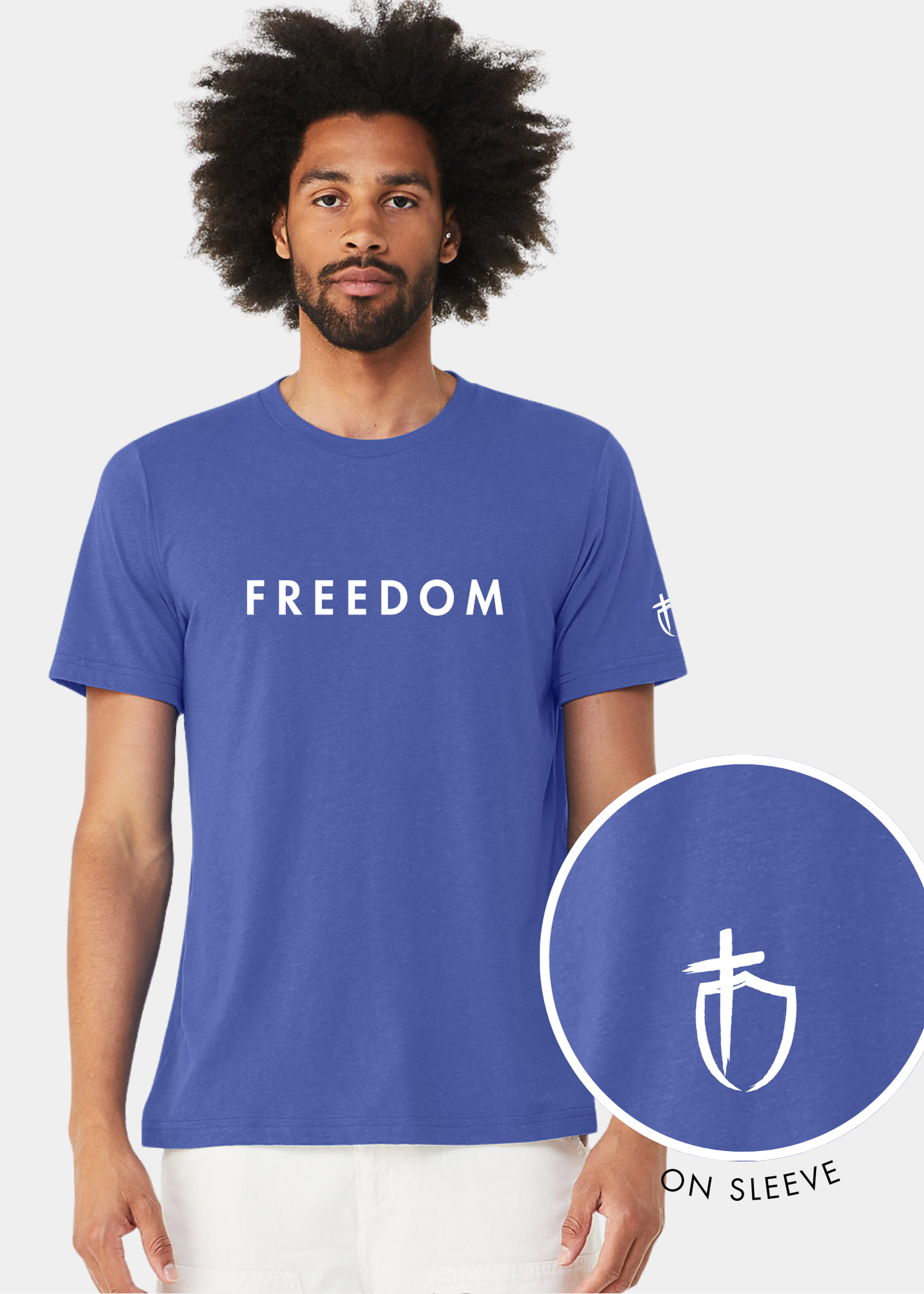 Men's Triblend Short Sleeve Tee - FREEDOM