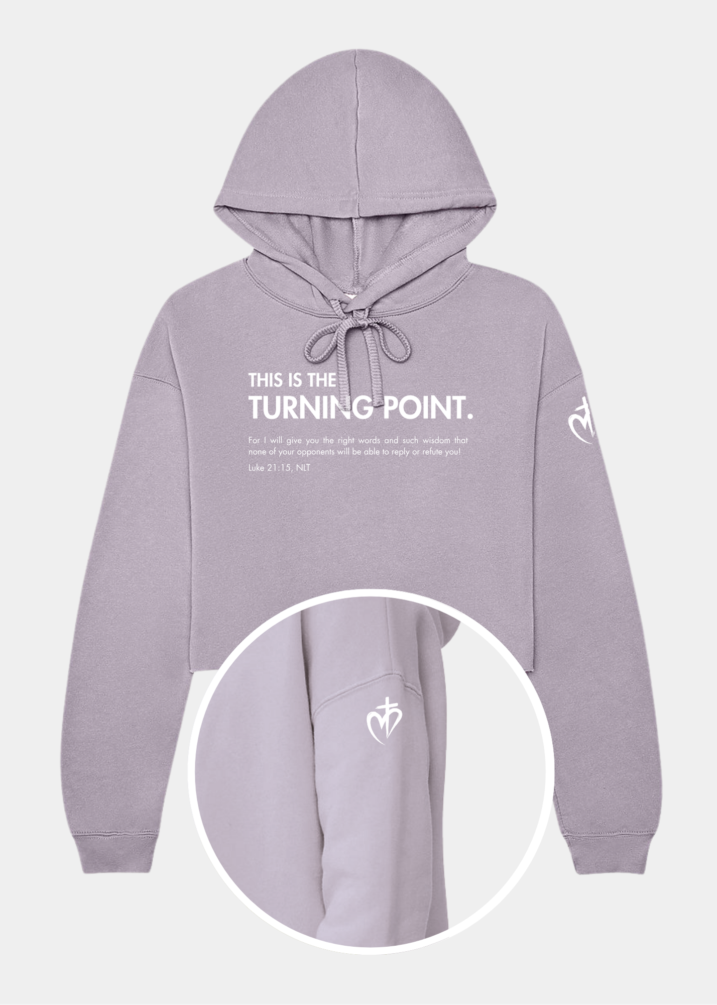 Women's Cropped Fleece Hoodie - FREEDOM