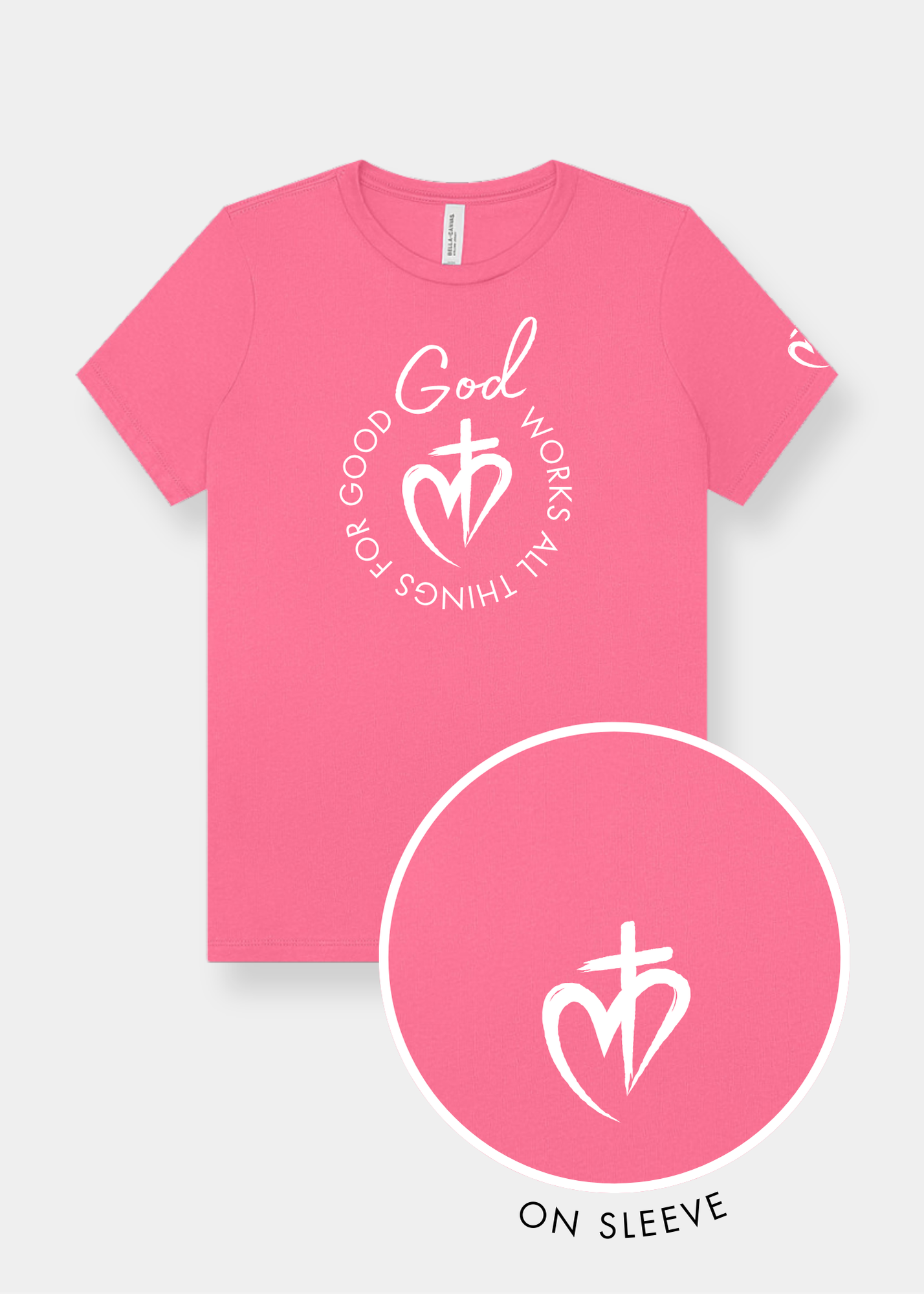 Women's Relaxed Jersey Short Sleeve Tee - Charity Pink