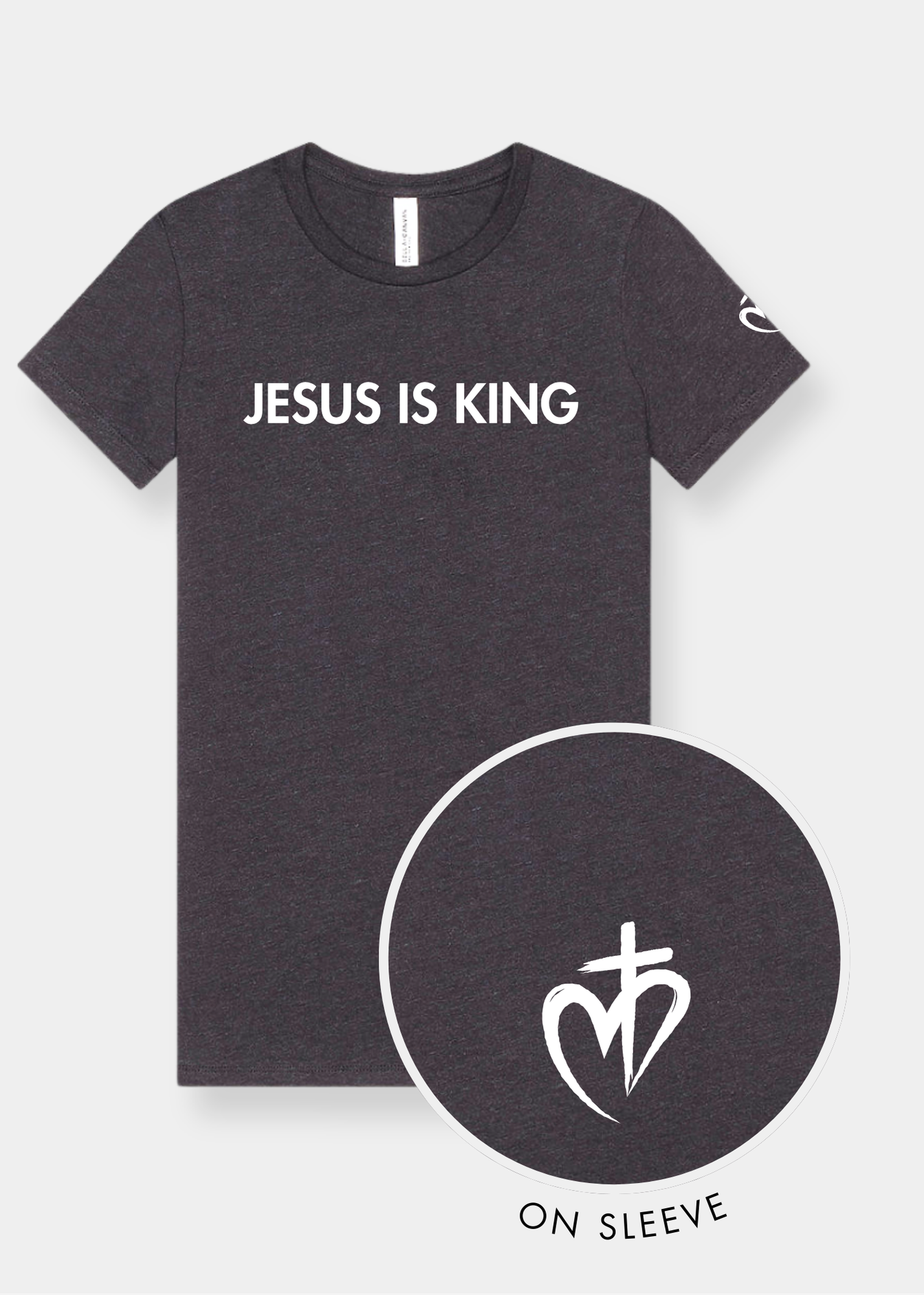 Women's Slim Fit Tee - Dark Gray Heather