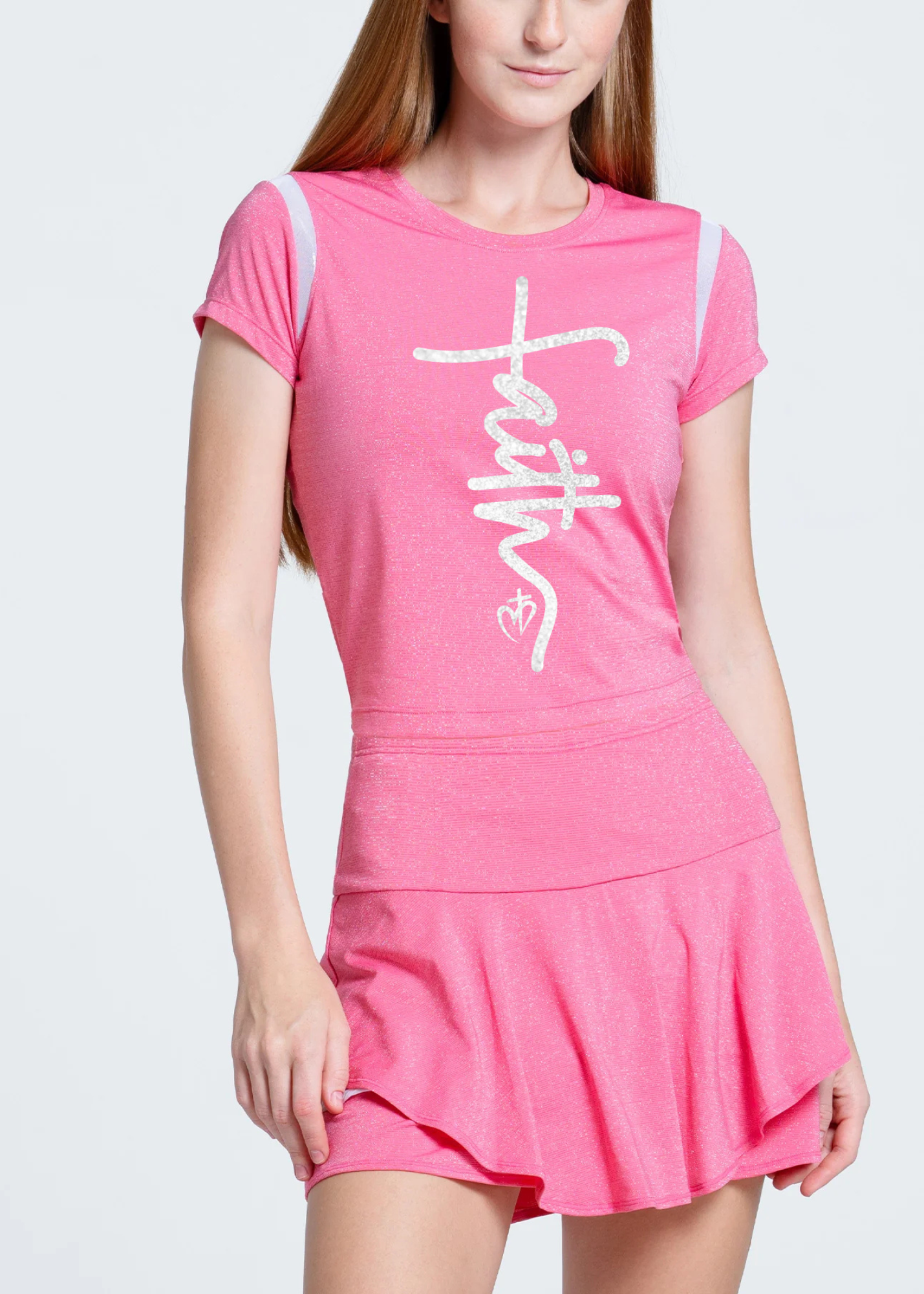 Lucky in Love Shimmer Slim Tee