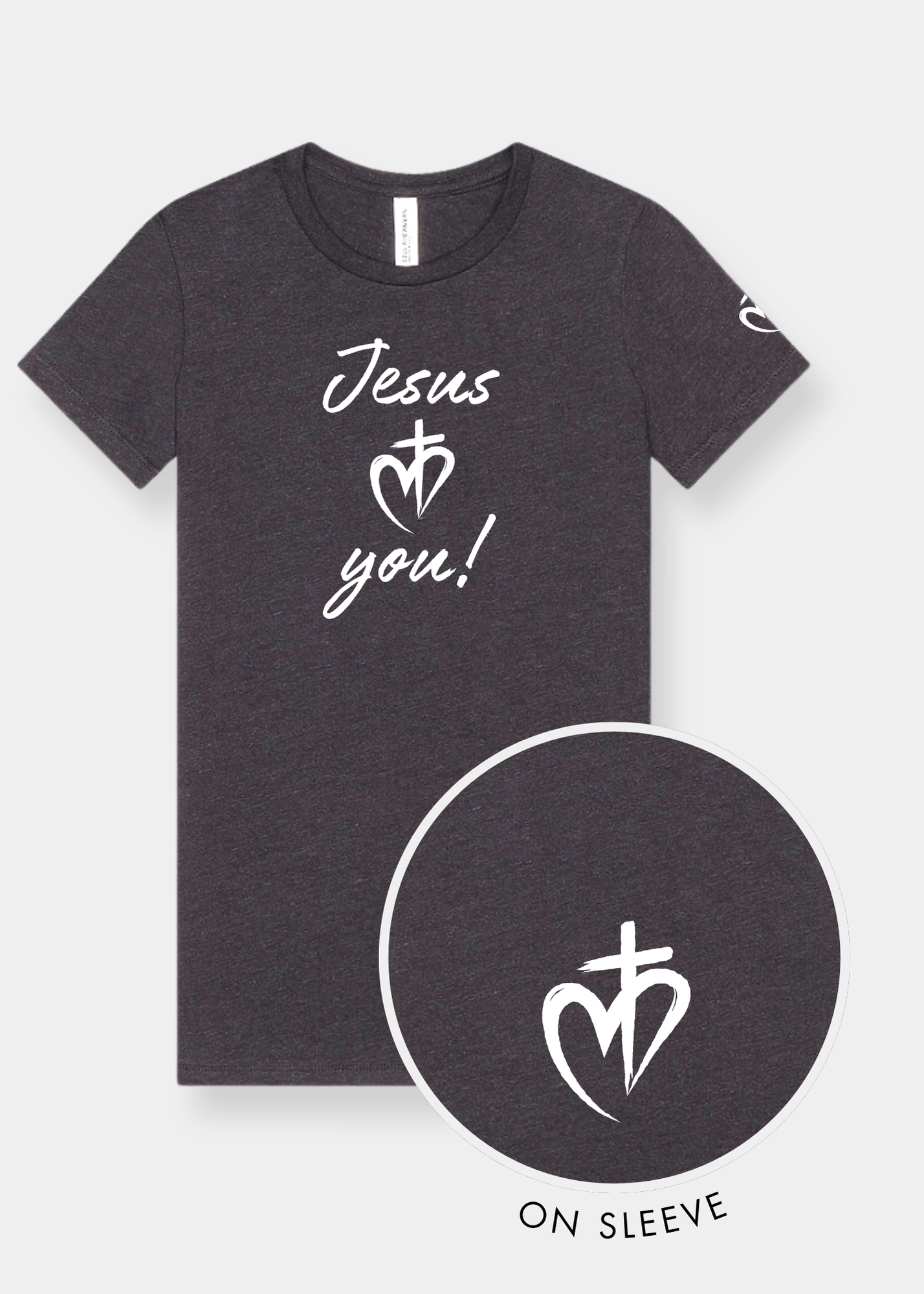 Women's Slim Fit Tee - Dark Gray Heather