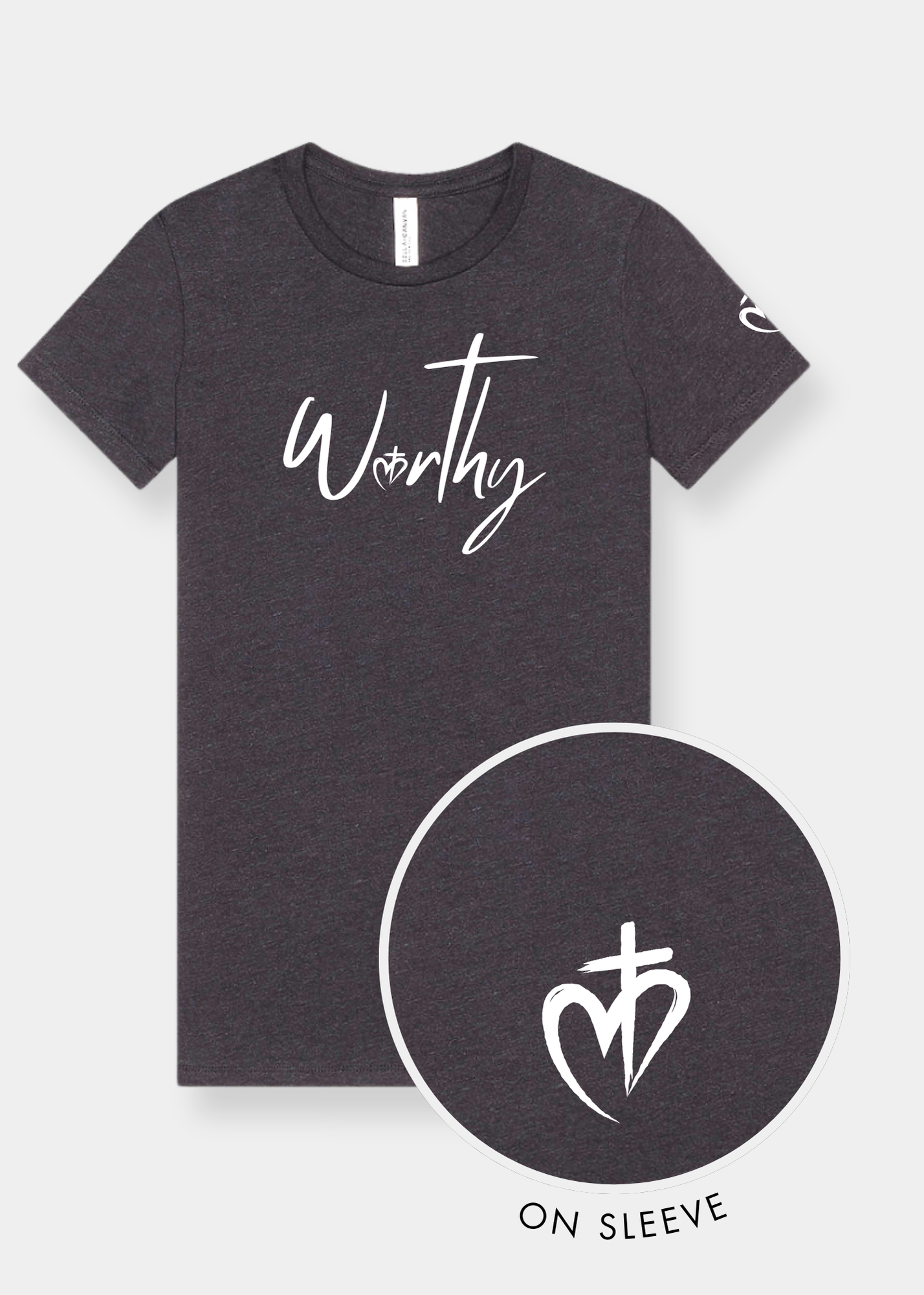 Women's Slim Fit Tee - Dark Gray Heather