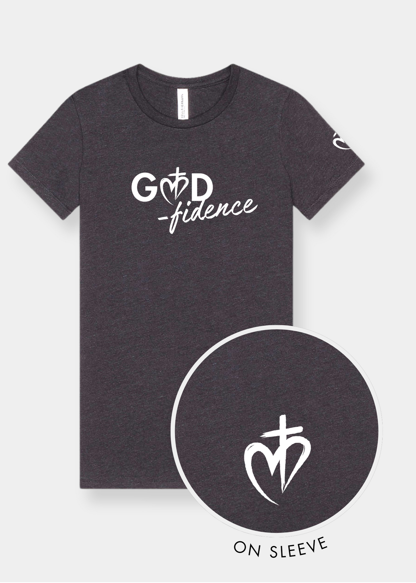 Women's Slim Fit Tee - Dark Gray Heather