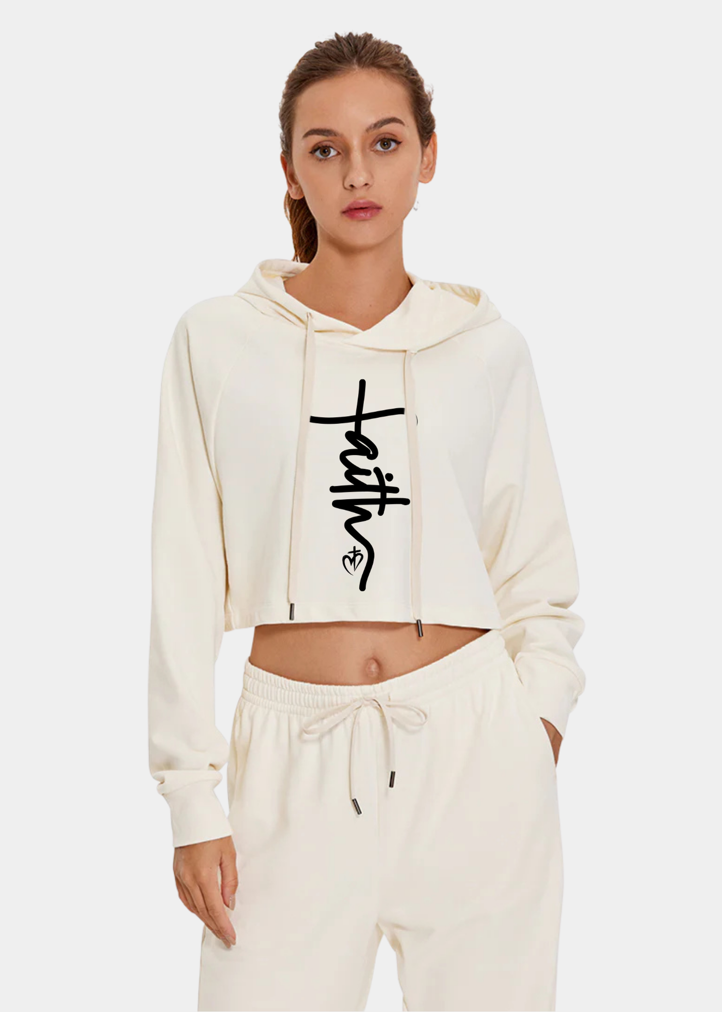 Down the Street Cropped Hoodies