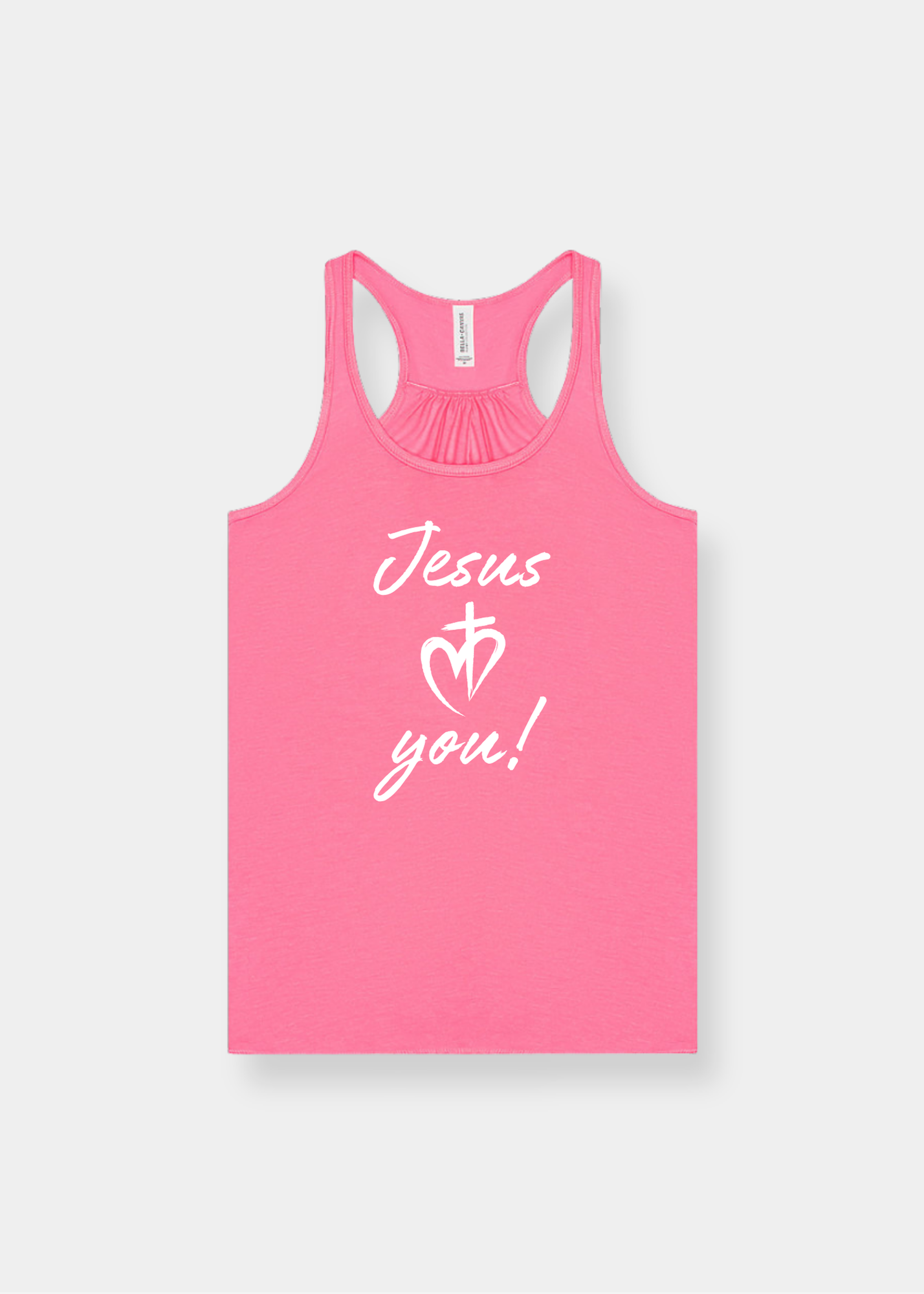 Women's Flowy Racerback Tank - Hot Pink