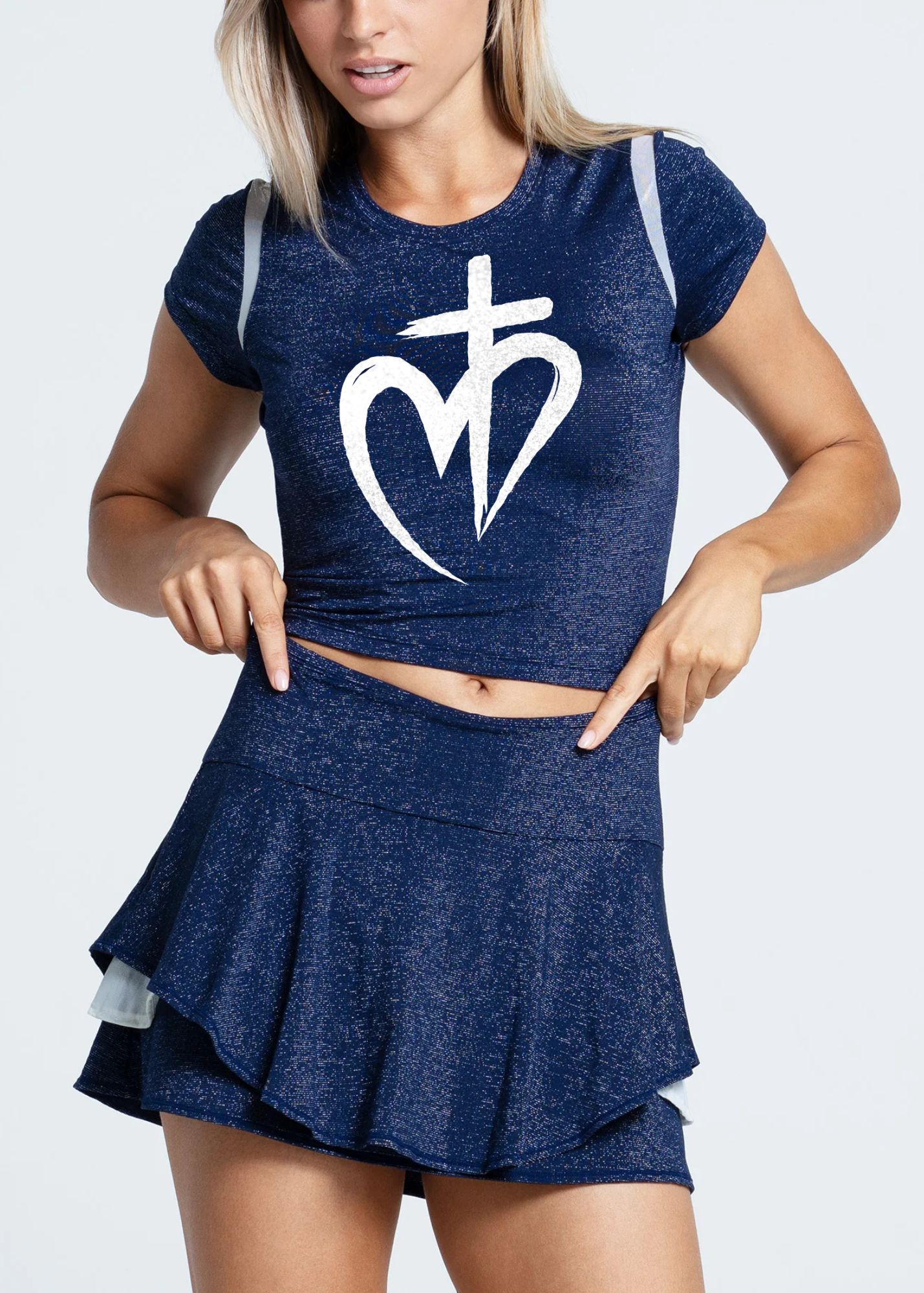Lucky in Love Shimmer Slim Tee