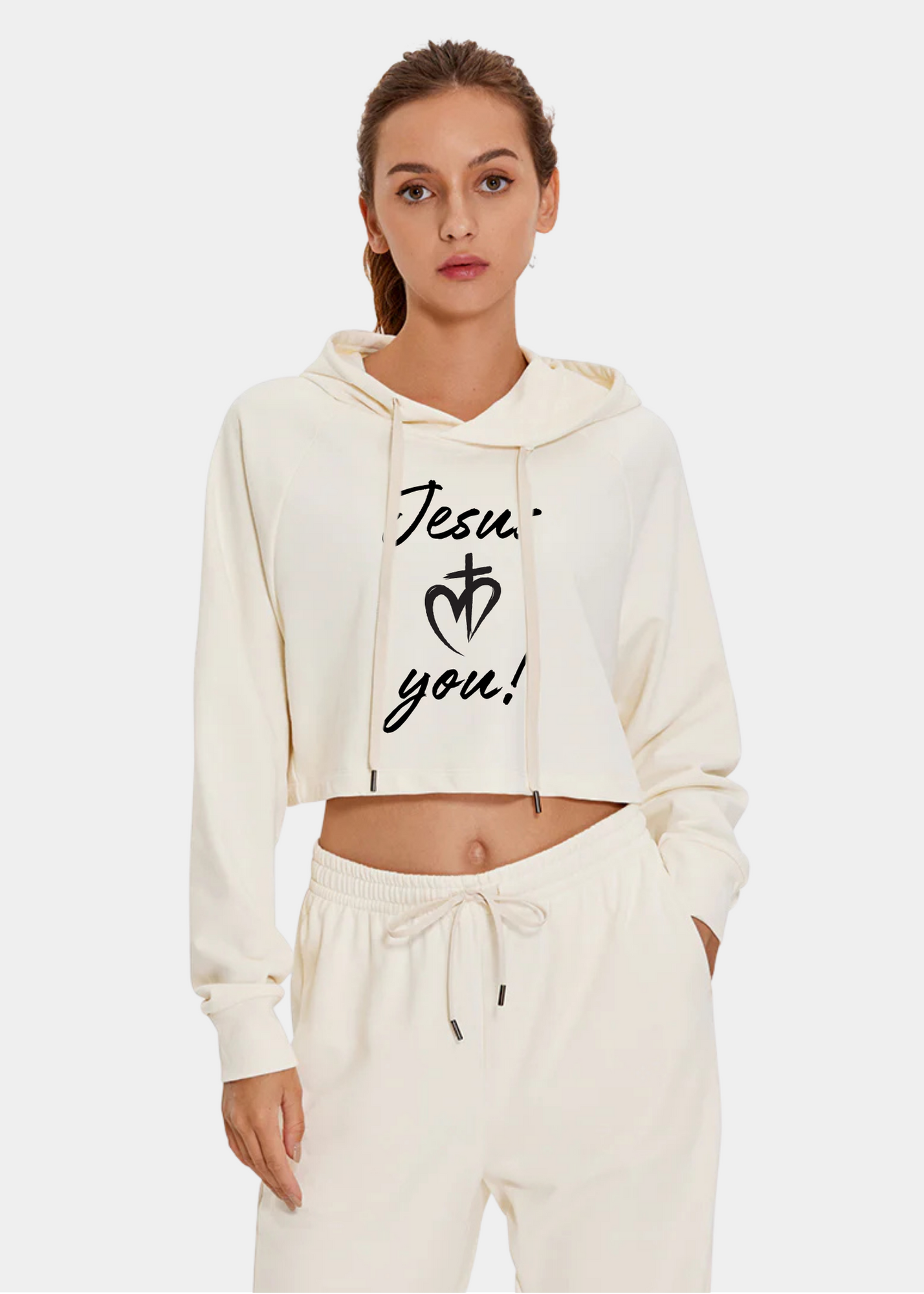 Down the Street Cropped Hoodies