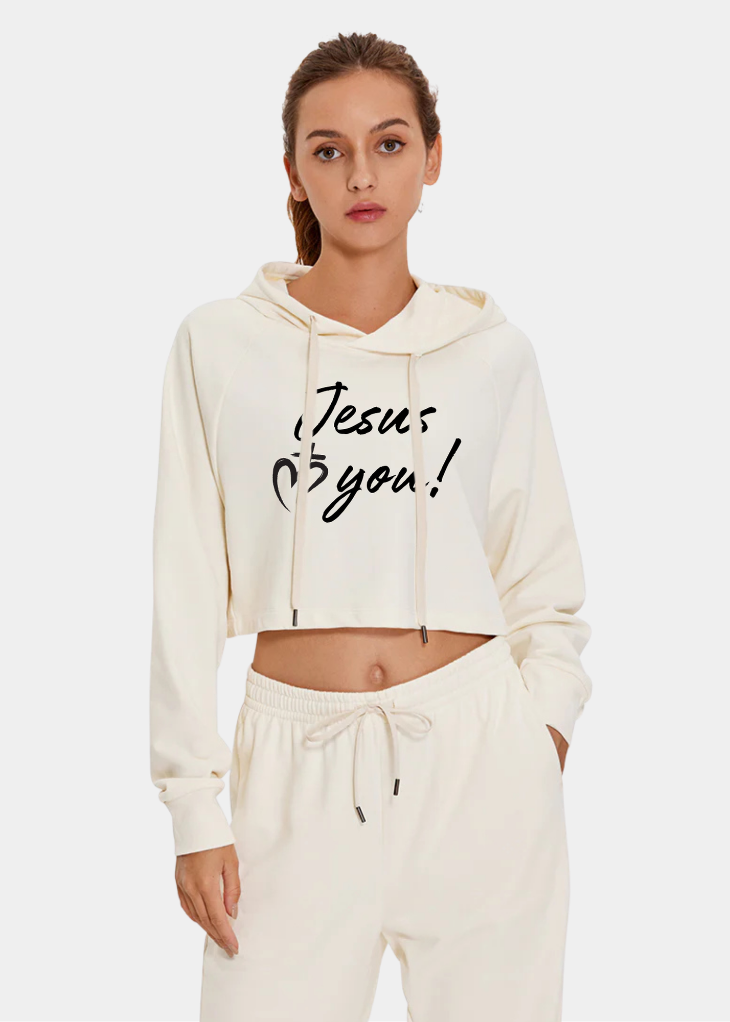 Down the Street Cropped Hoodies