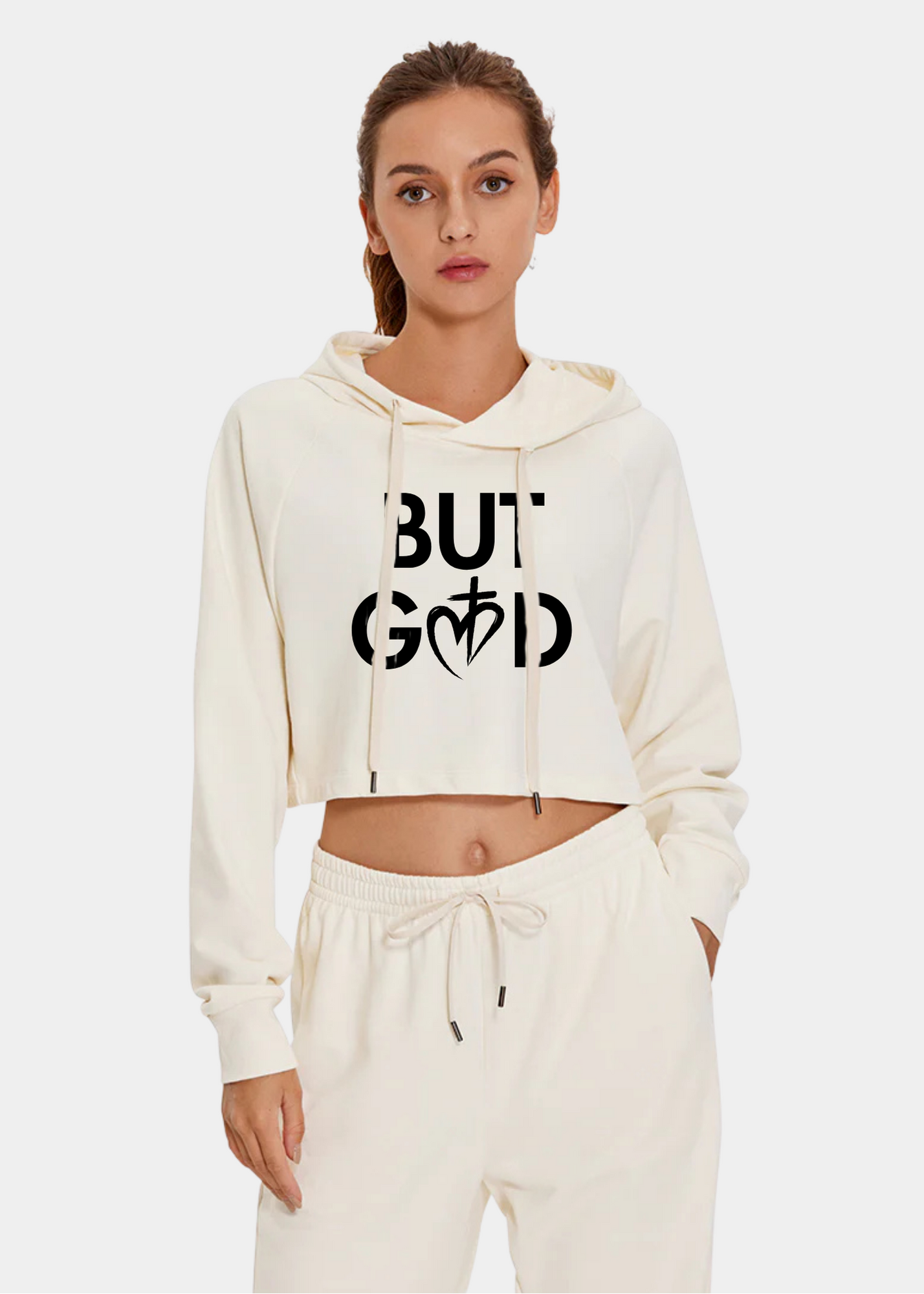 Down the Street Cropped Hoodies