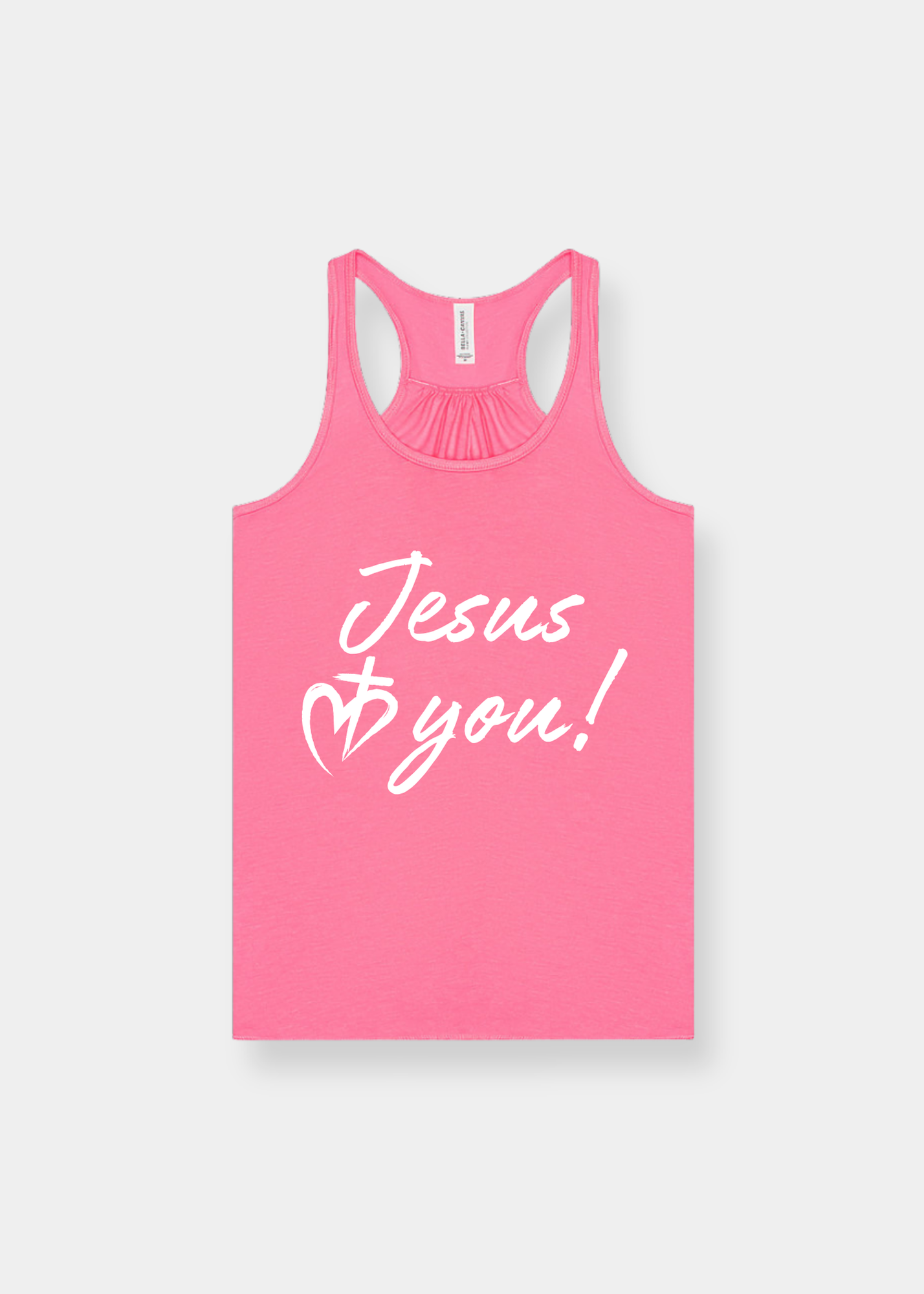 Women's Flowy Racerback Tank - Hot Pink