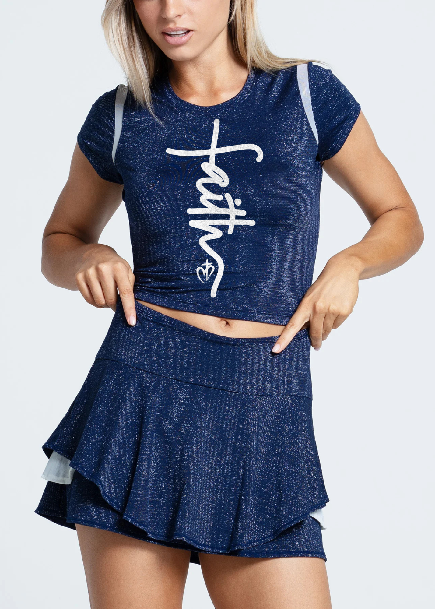 Lucky in Love Shimmer Slim Tee