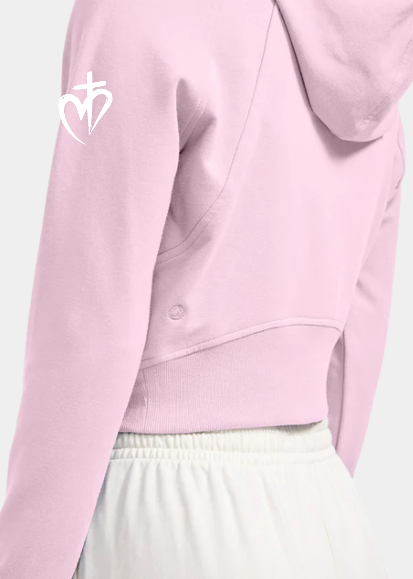 Amenity Cropped Full Zip Hoodies with Thumb Holes