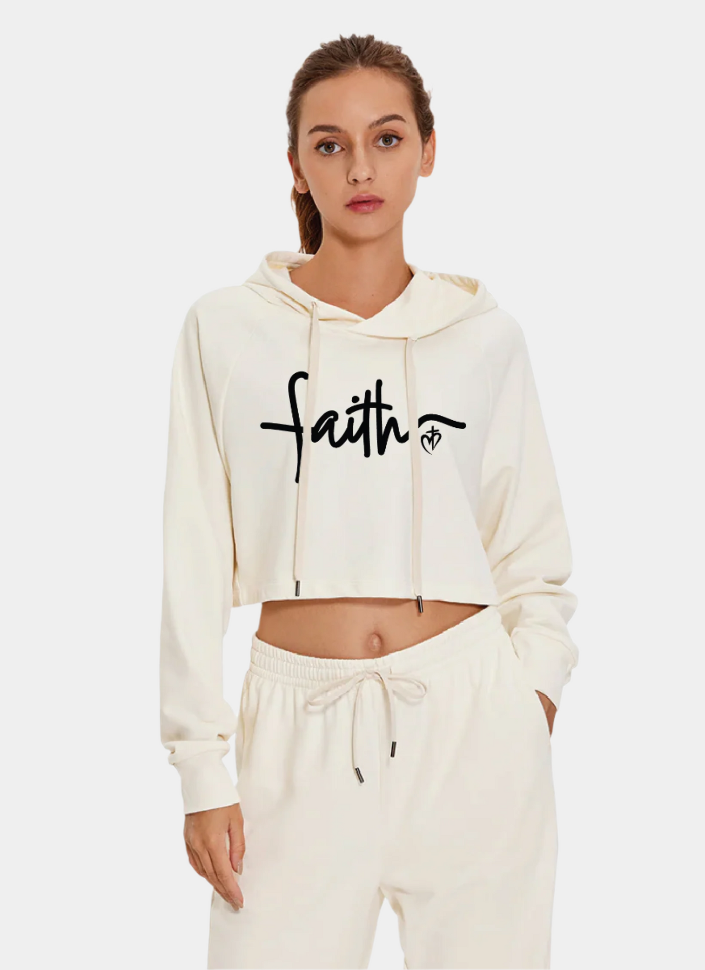 Down the Street Cropped Hoodies