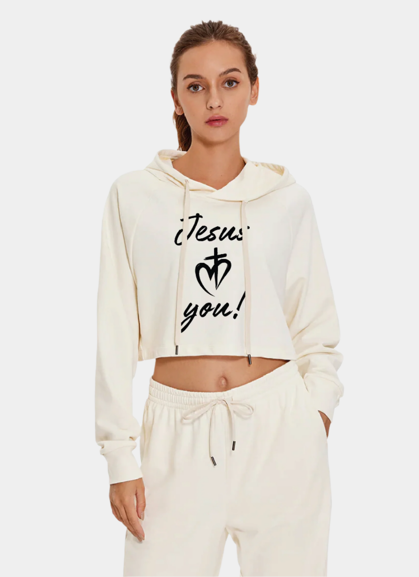 Down the Street Cropped Hoodies