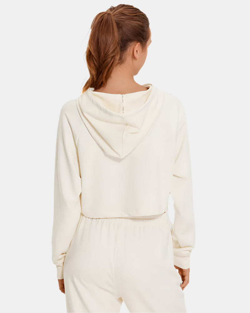 Down the Street Cropped Hoodies