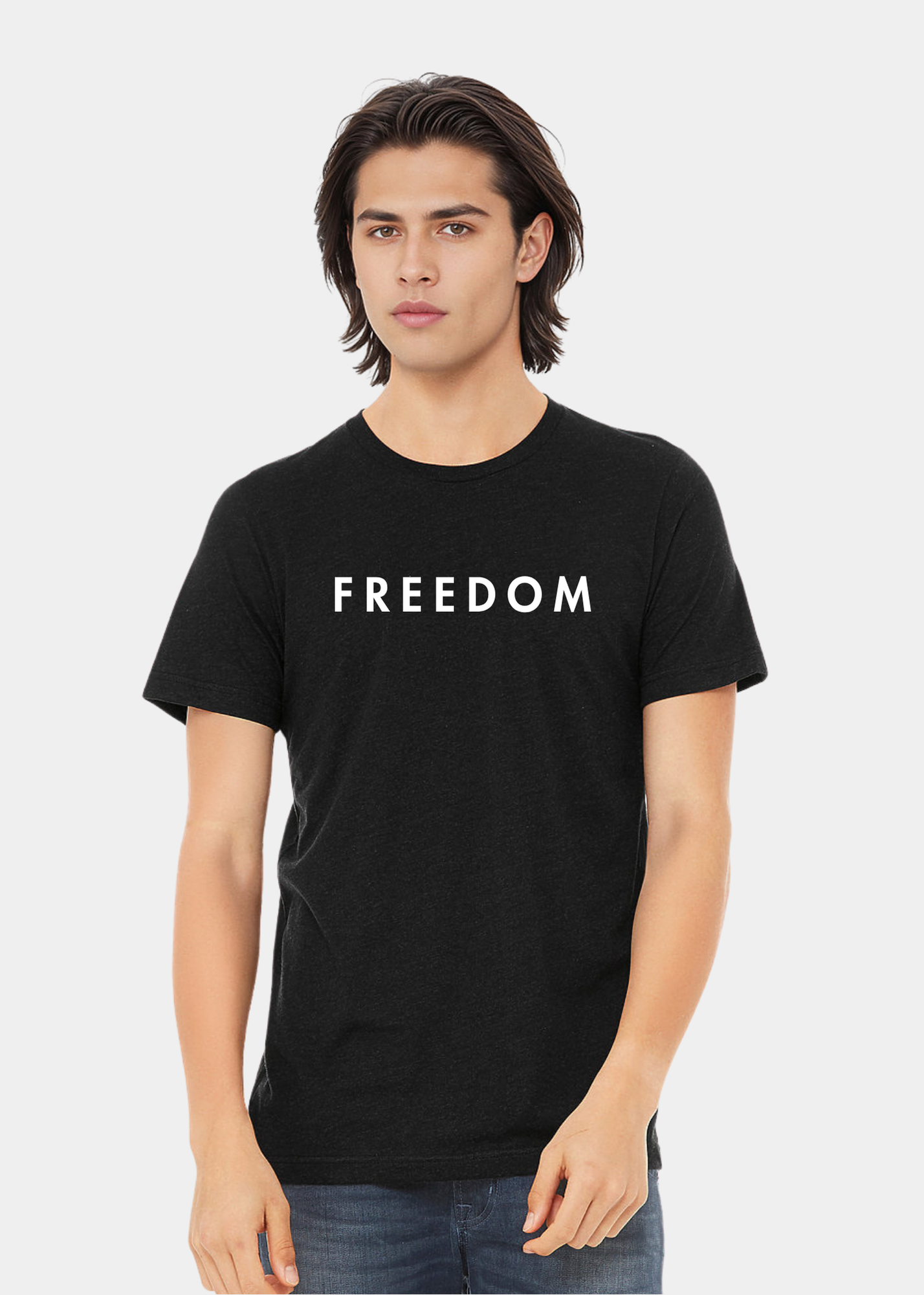 Men's Triblend Short Sleeve Tee - FREEDOM