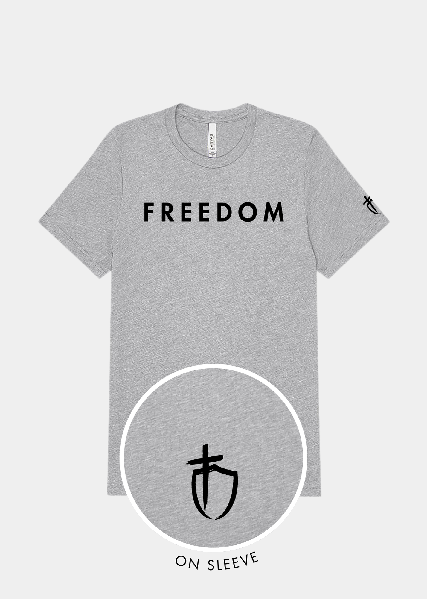 Men's Triblend Short Sleeve Tee - FREEDOM