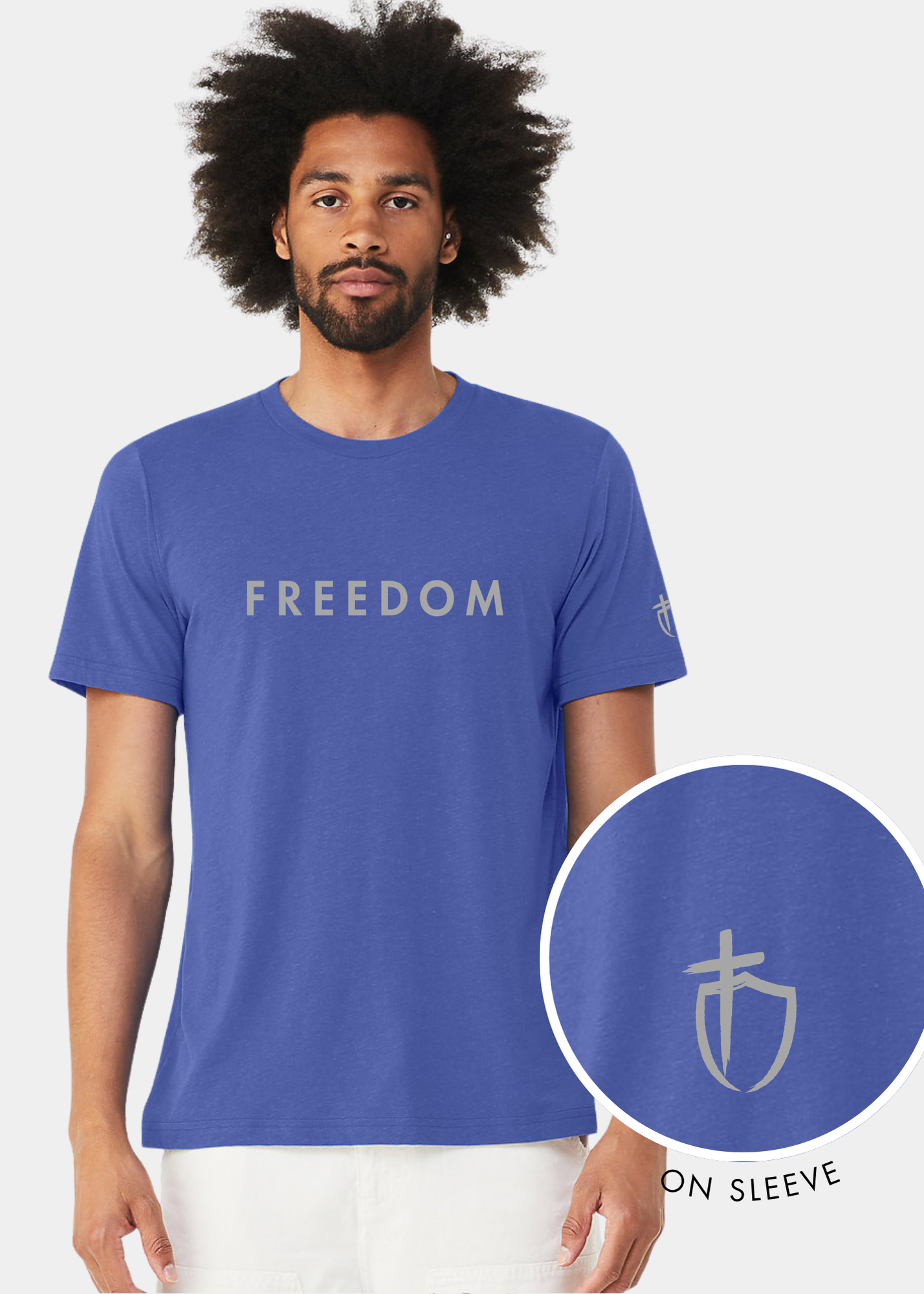 Men's Triblend Short Sleeve Tee - FREEDOM