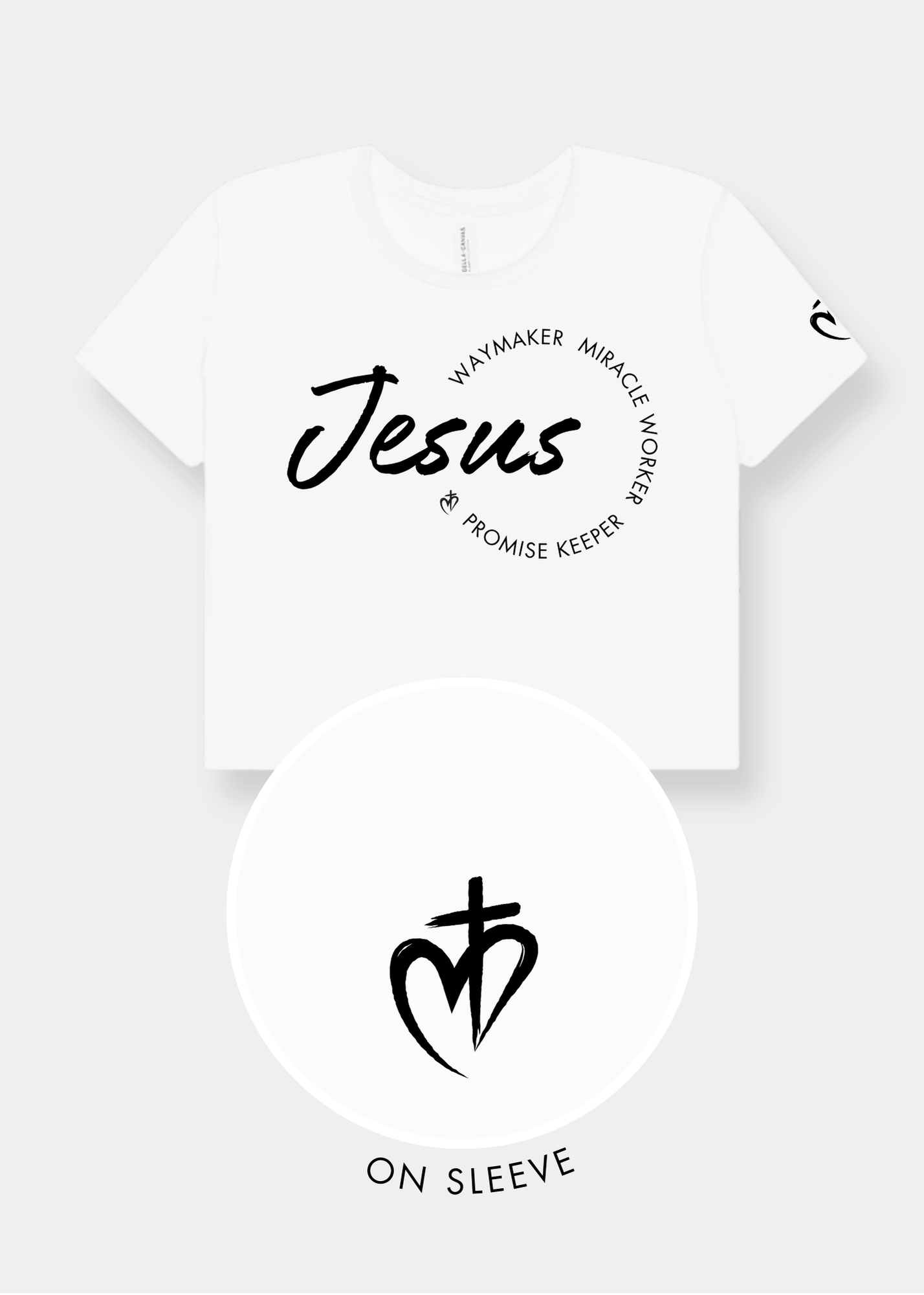 Women's Flowy Cropped Tee - White