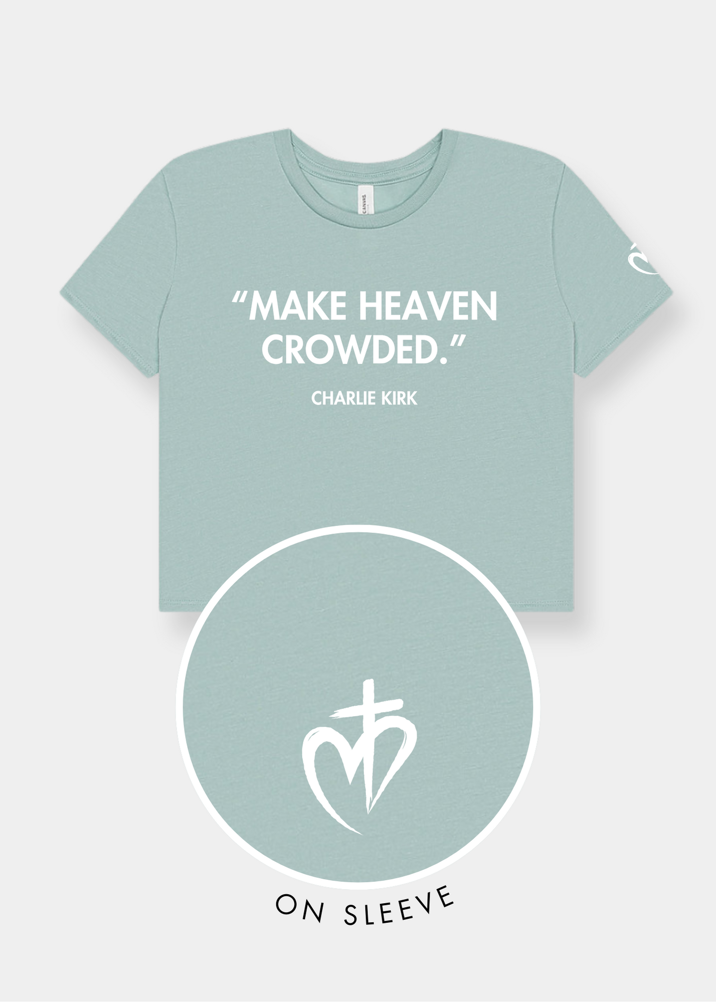 Women's Flowy Cropped Tee - FREEDOM