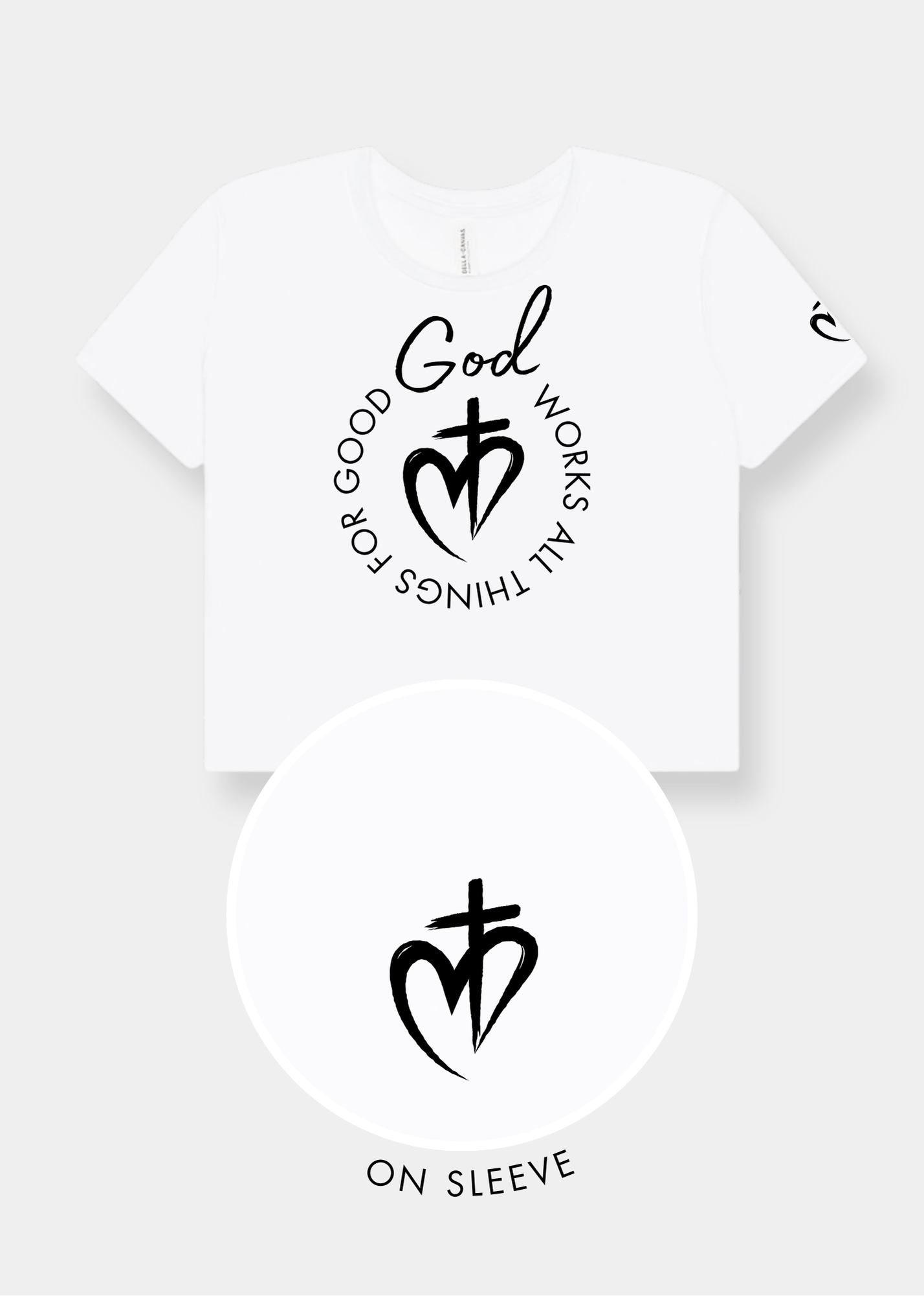 Women's Flowy Cropped Tee - White