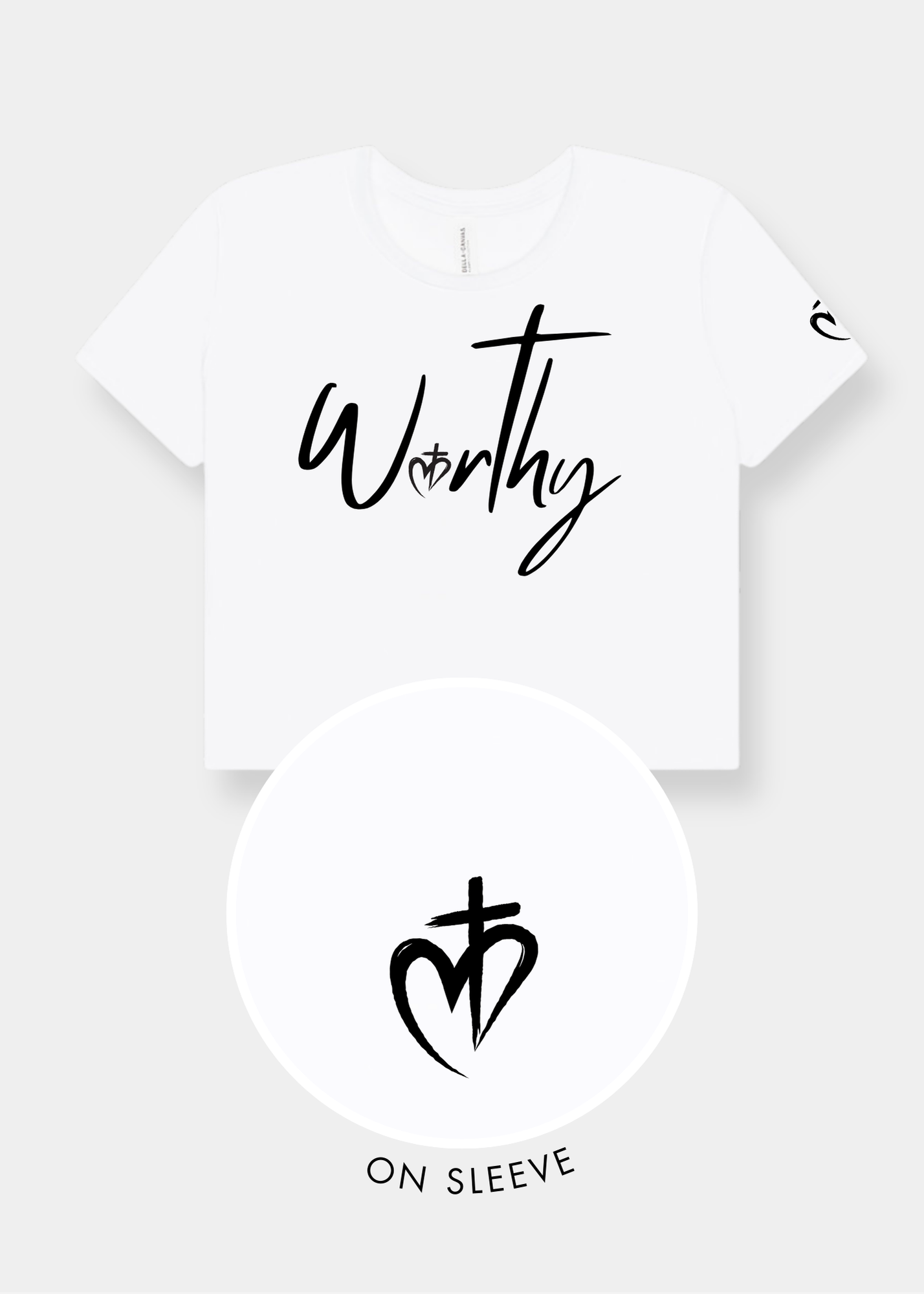 Women's Flowy Cropped Tee - White
