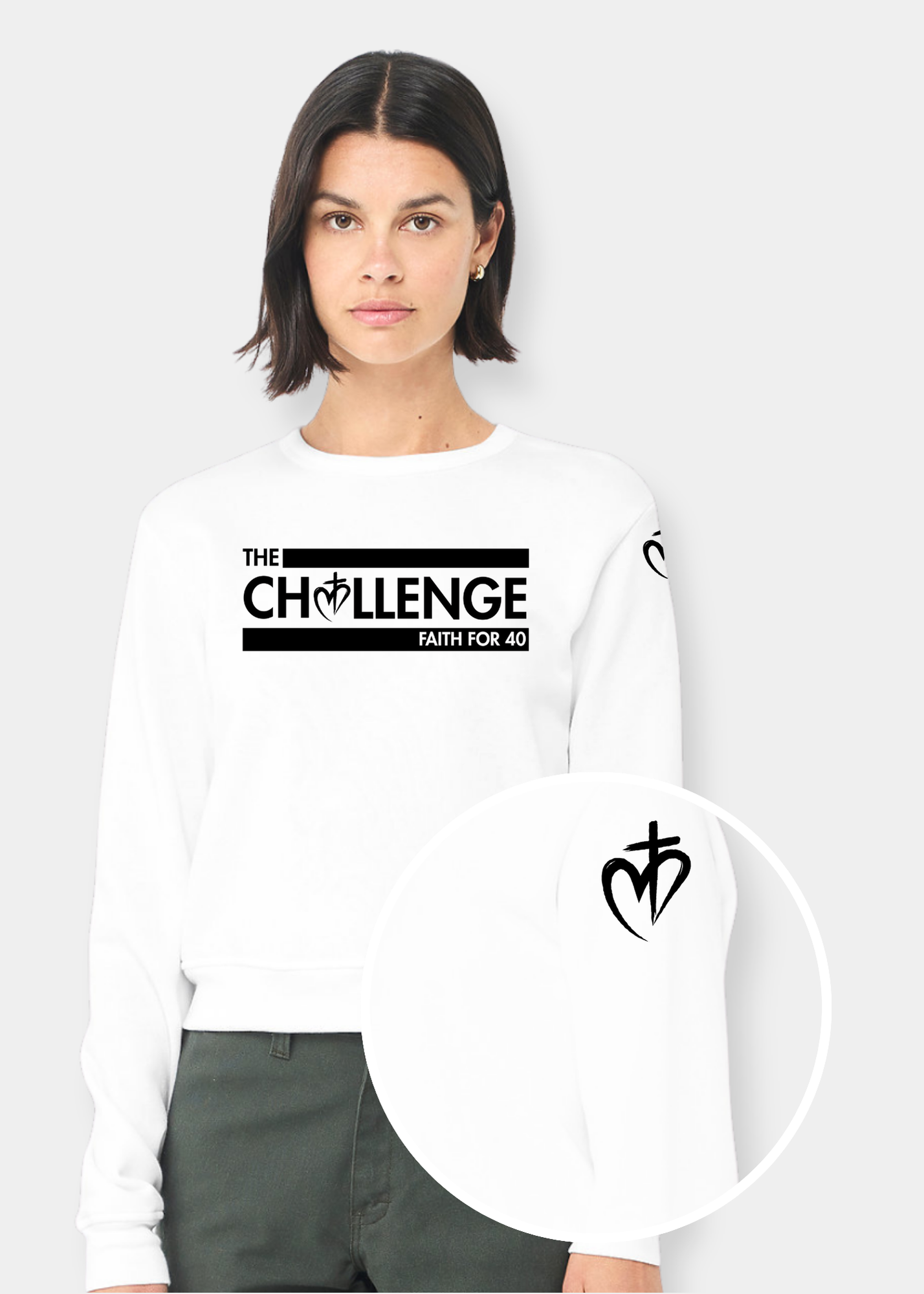 Women's Classic Crewneck Sweatshirt - FAITH FOR 40 CHALLENGE