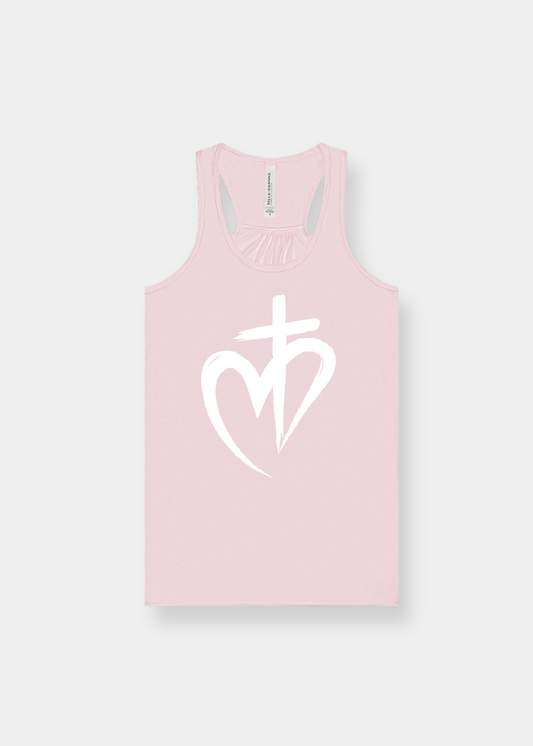 Women's Flowy Racerback Tank - Soft Pink