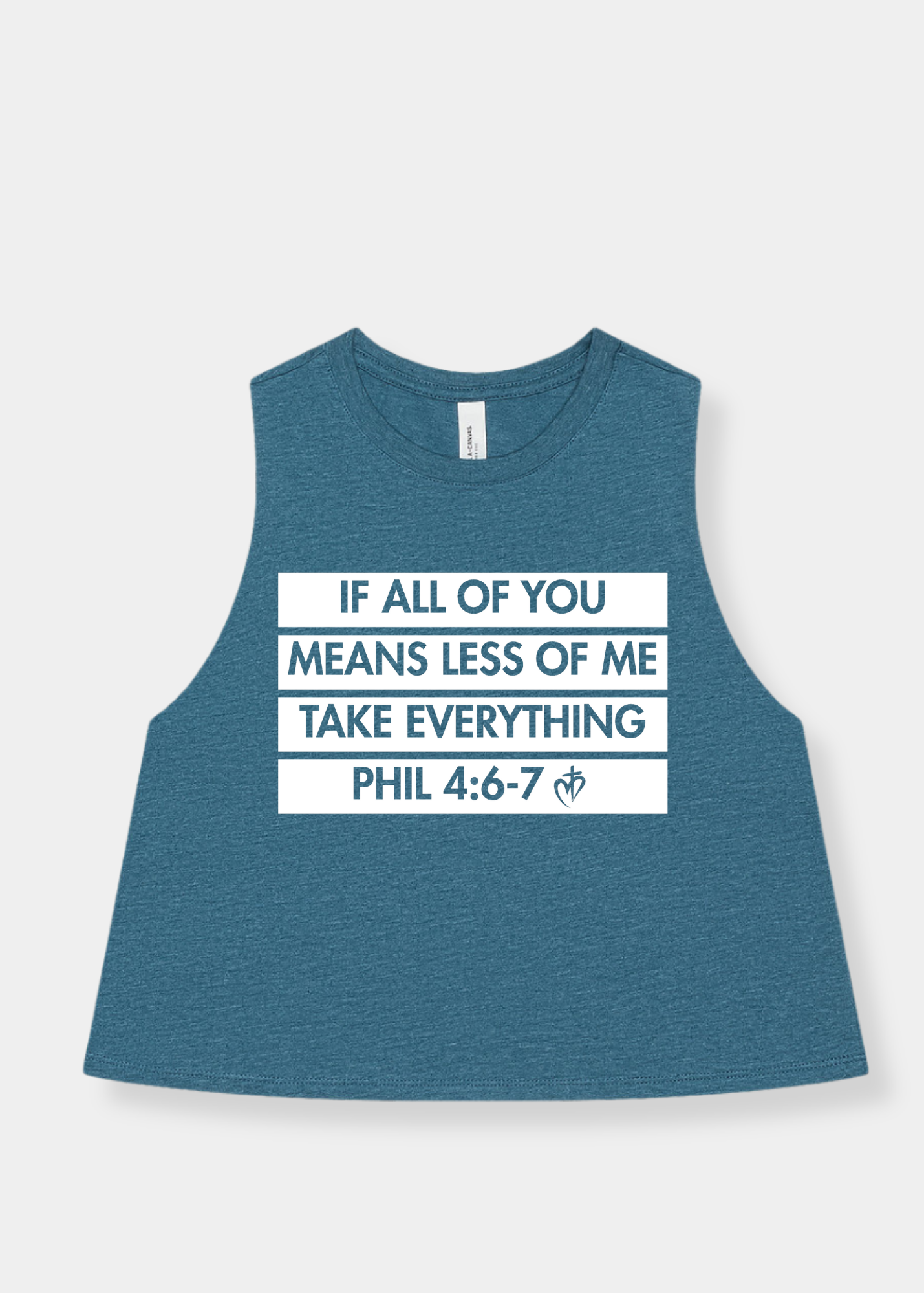 Women's Racerback Cropped Tank - FREEDOM