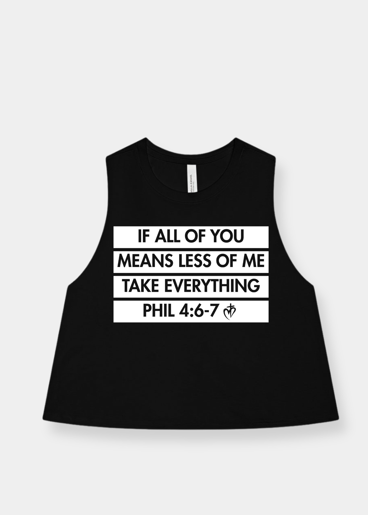 Women's Racerback Cropped Tank - FREEDOM