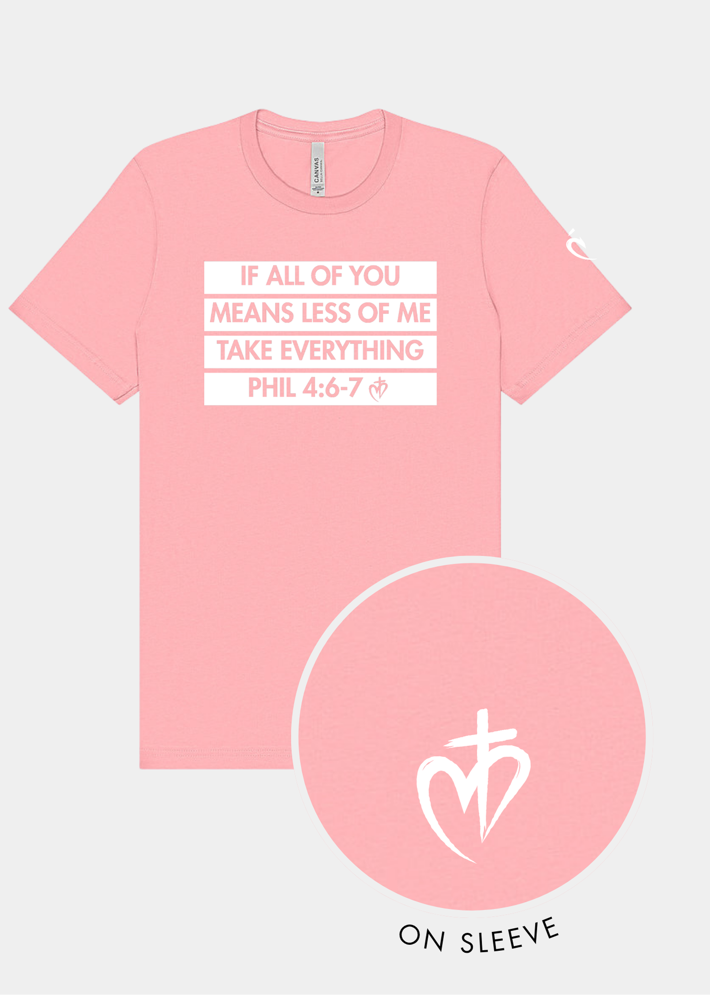 Freedom Unisex Triblend Tee - Pink + White Print