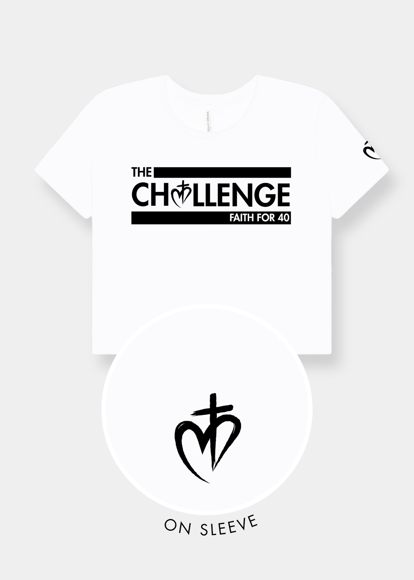 Women's Flowy Cropped Tee - FAITH FOR 40 CHALLENGE