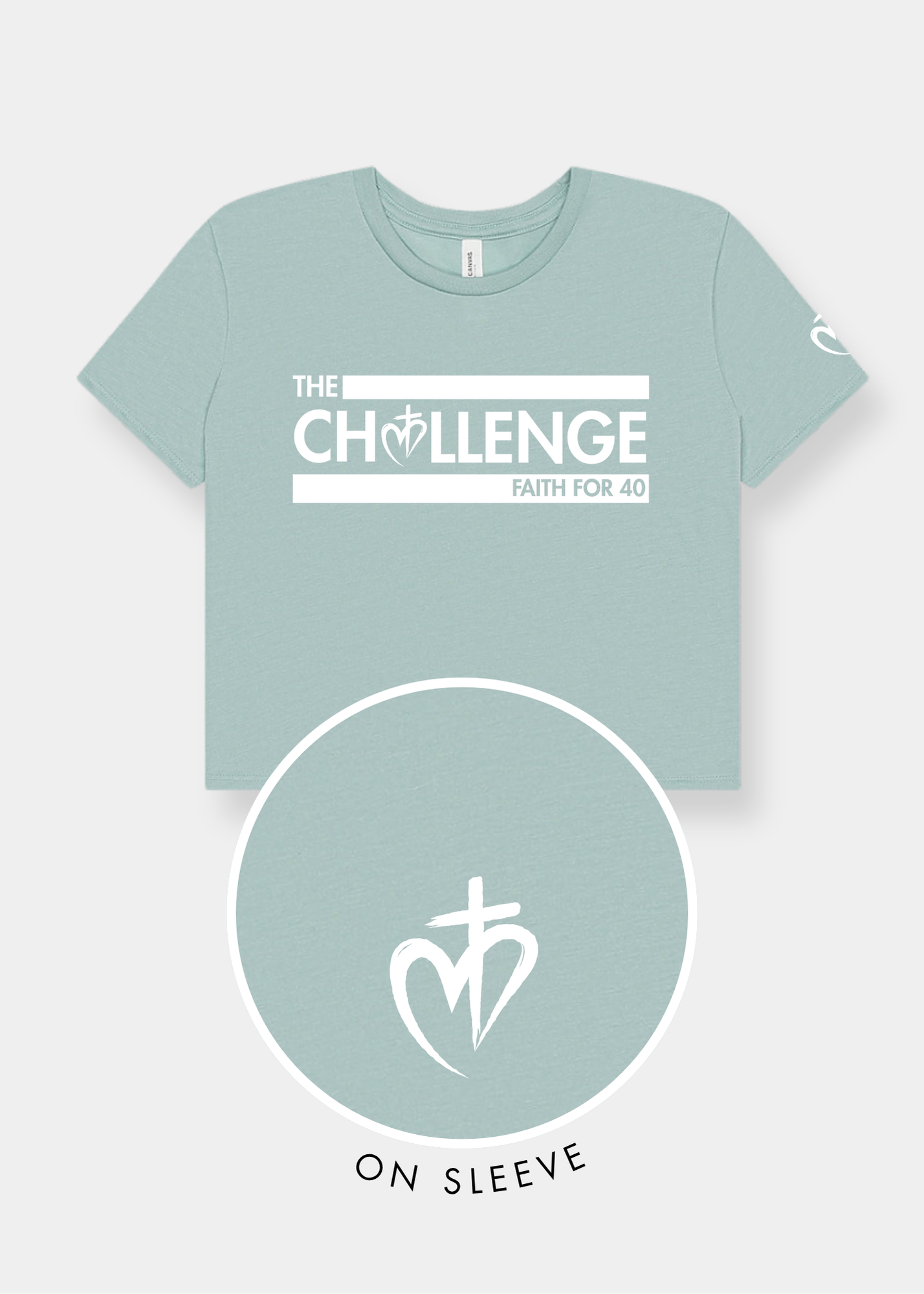 Women's Flowy Cropped Tee - FAITH FOR 40 CHALLENGE