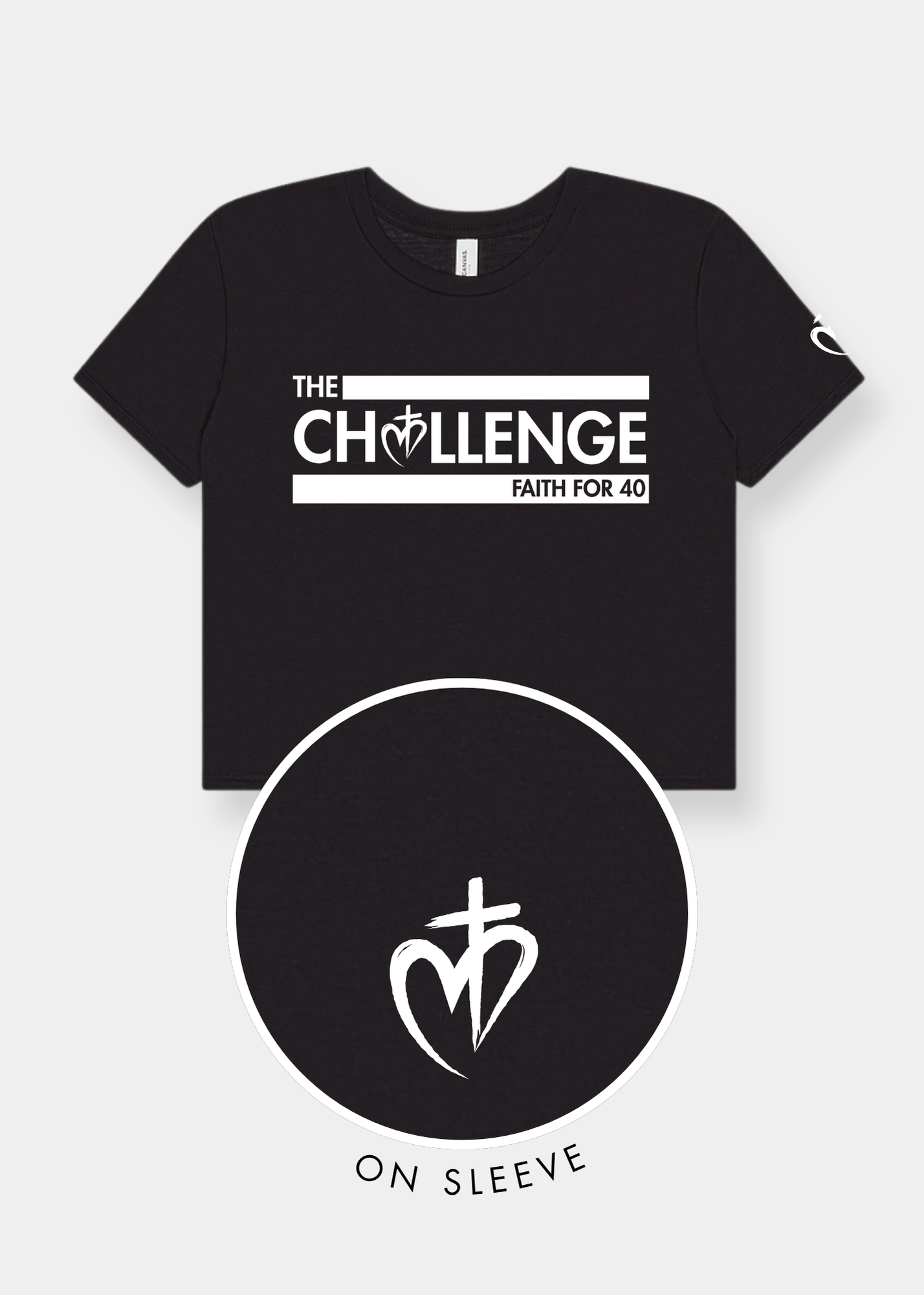 Women's Flowy Cropped Tee - FAITH FOR 40 CHALLENGE