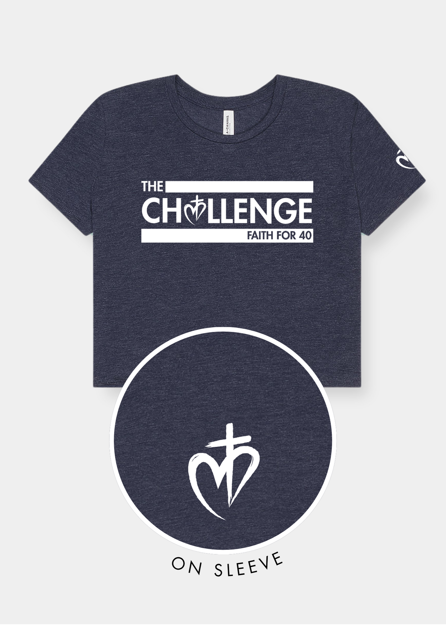 Women's Flowy Cropped Tee - FAITH FOR 40 CHALLENGE