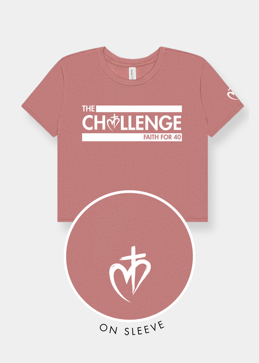Women's Flowy Cropped Tee - FAITH FOR 40 CHALLENGE